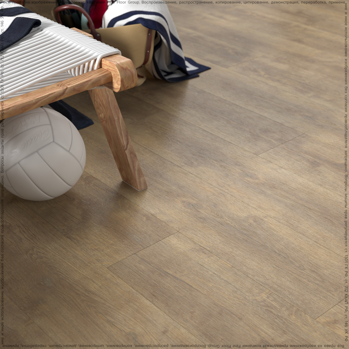 Изображение товара LVT Плитка Fine Floor FF-STRONG Дуб Мура 4 мм 2.49 м²Замковое соединение