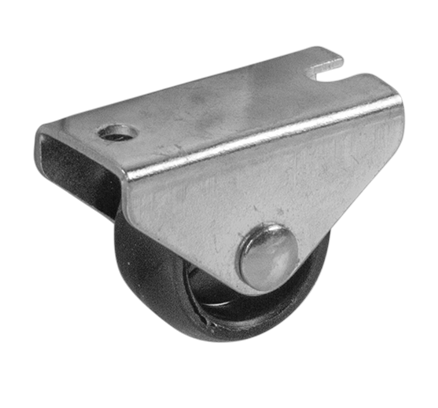 Колесо мебельное неповоротное без тормоза 25 мм до 20 кг цвет черный