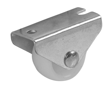 Колесо мебельное неповоротное без тормоза 25 мм до 20 кг цвет белый