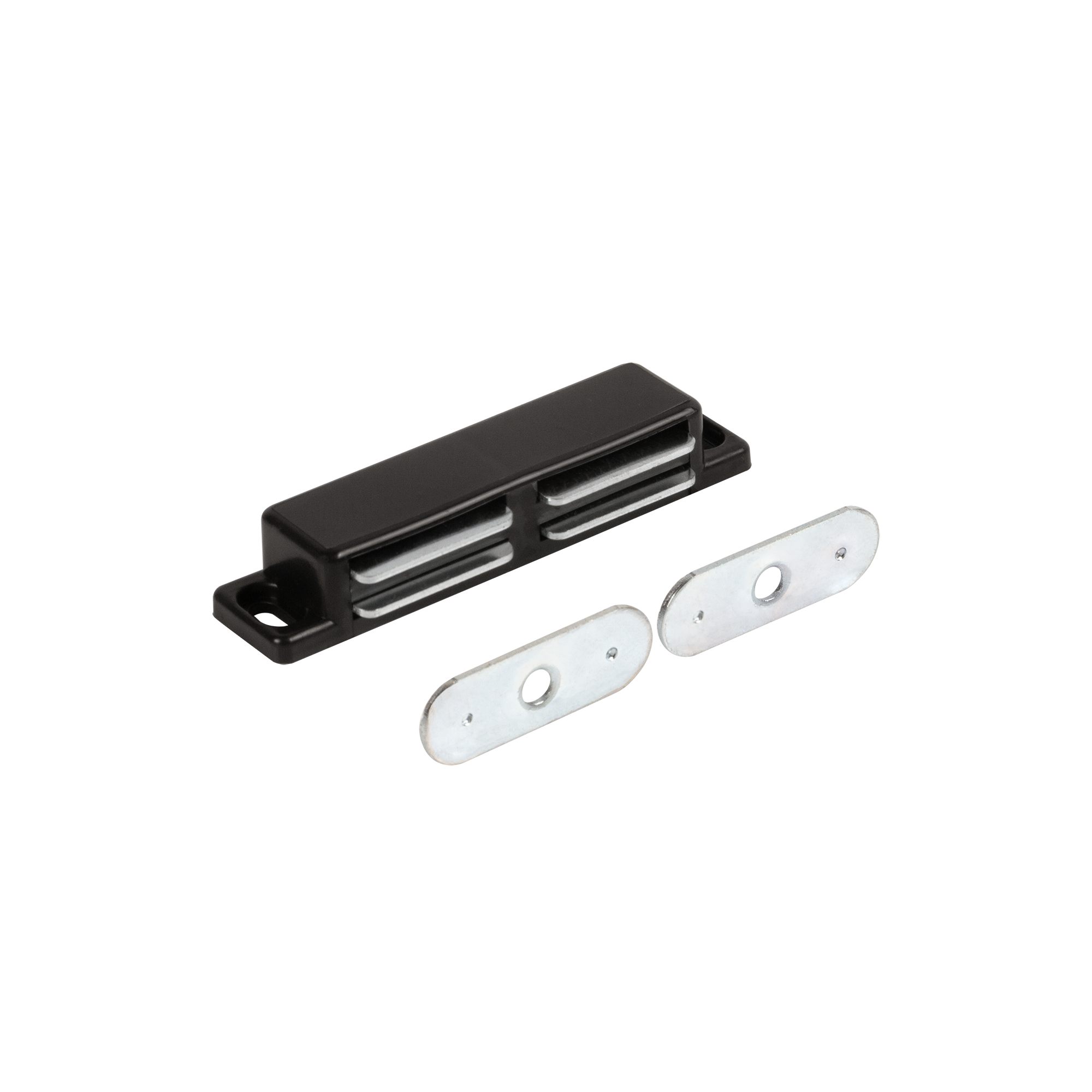 Защелка магнитная 18x75 мм пластик цвет черный