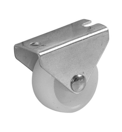 Колесо мебельное неповоротное без тормоза 30 мм до 20 кг цвет белый