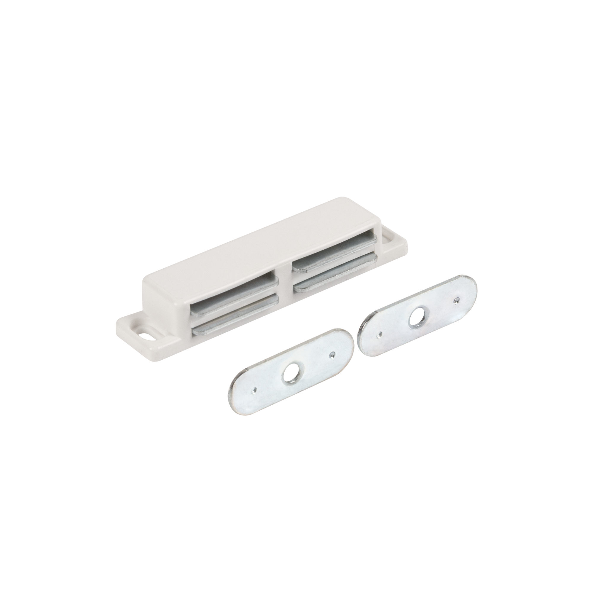 Защелка магнитная 18x75 мм пластик цвет белый