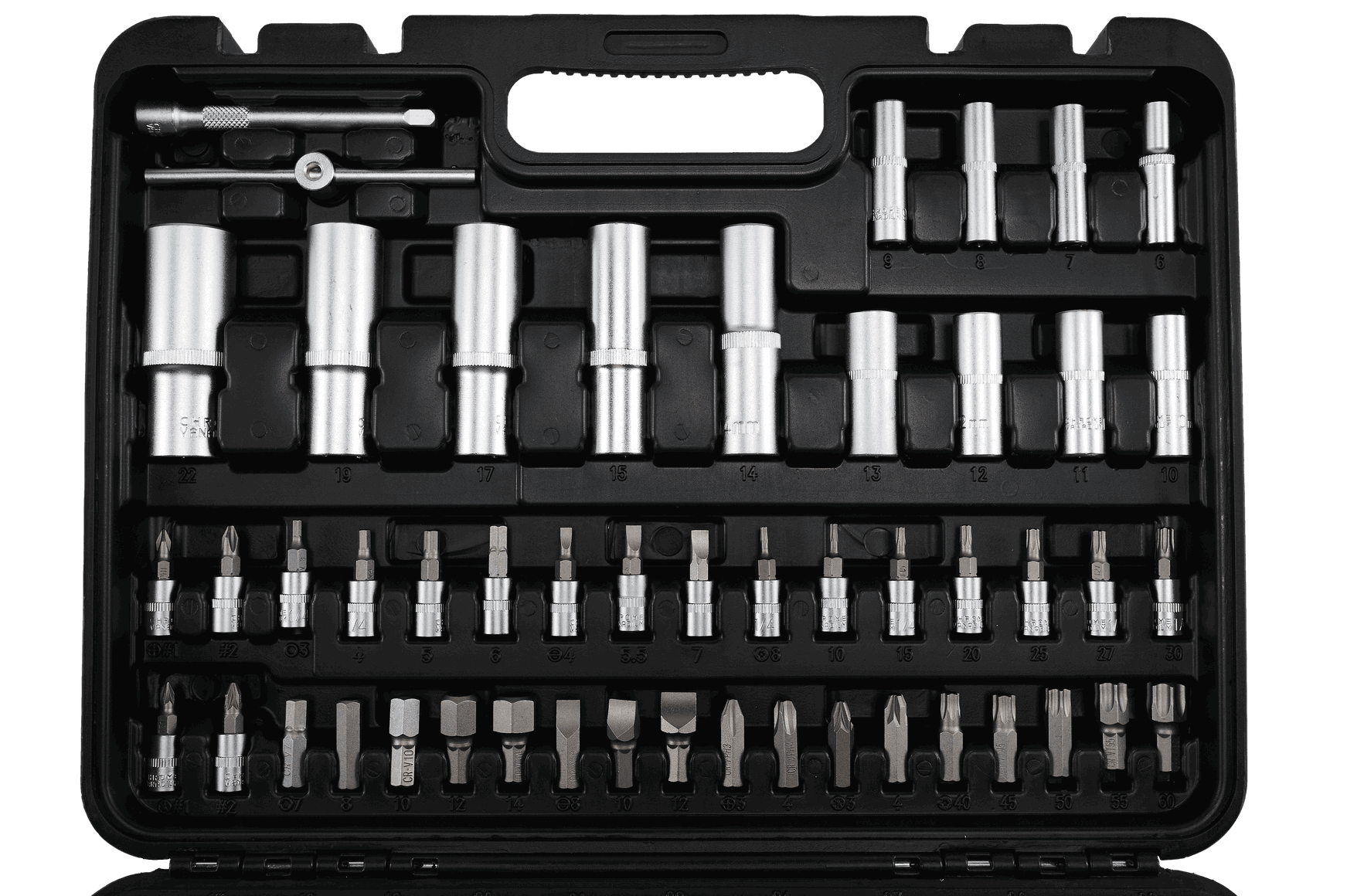 Изображение товара Набор ключей со сменными насадками Вихрь 900/73/6/7/17 108 предметов