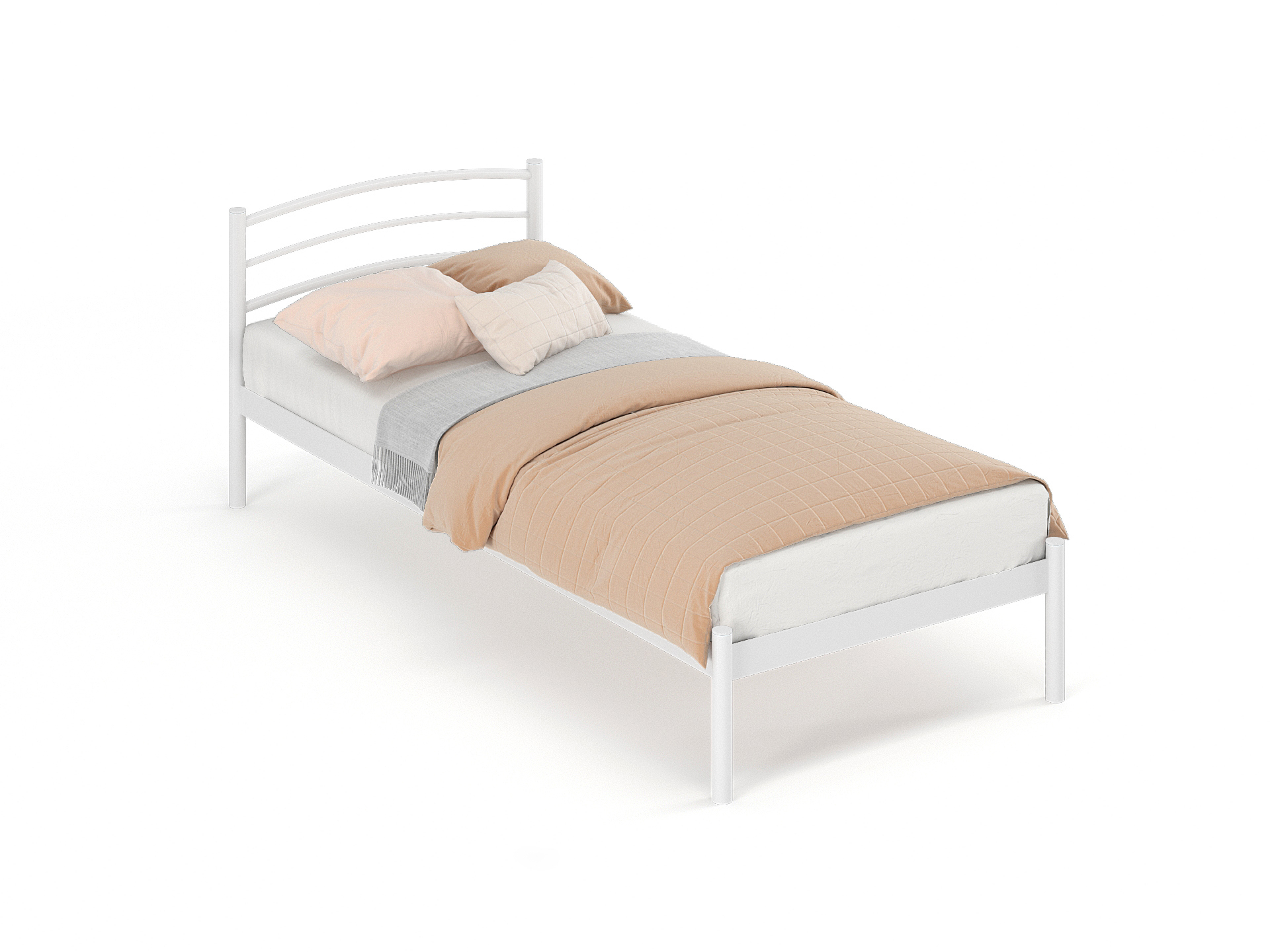 Изображение товара Кровать Стиллмет Эко 200x90 см металлическое основание цвет белый