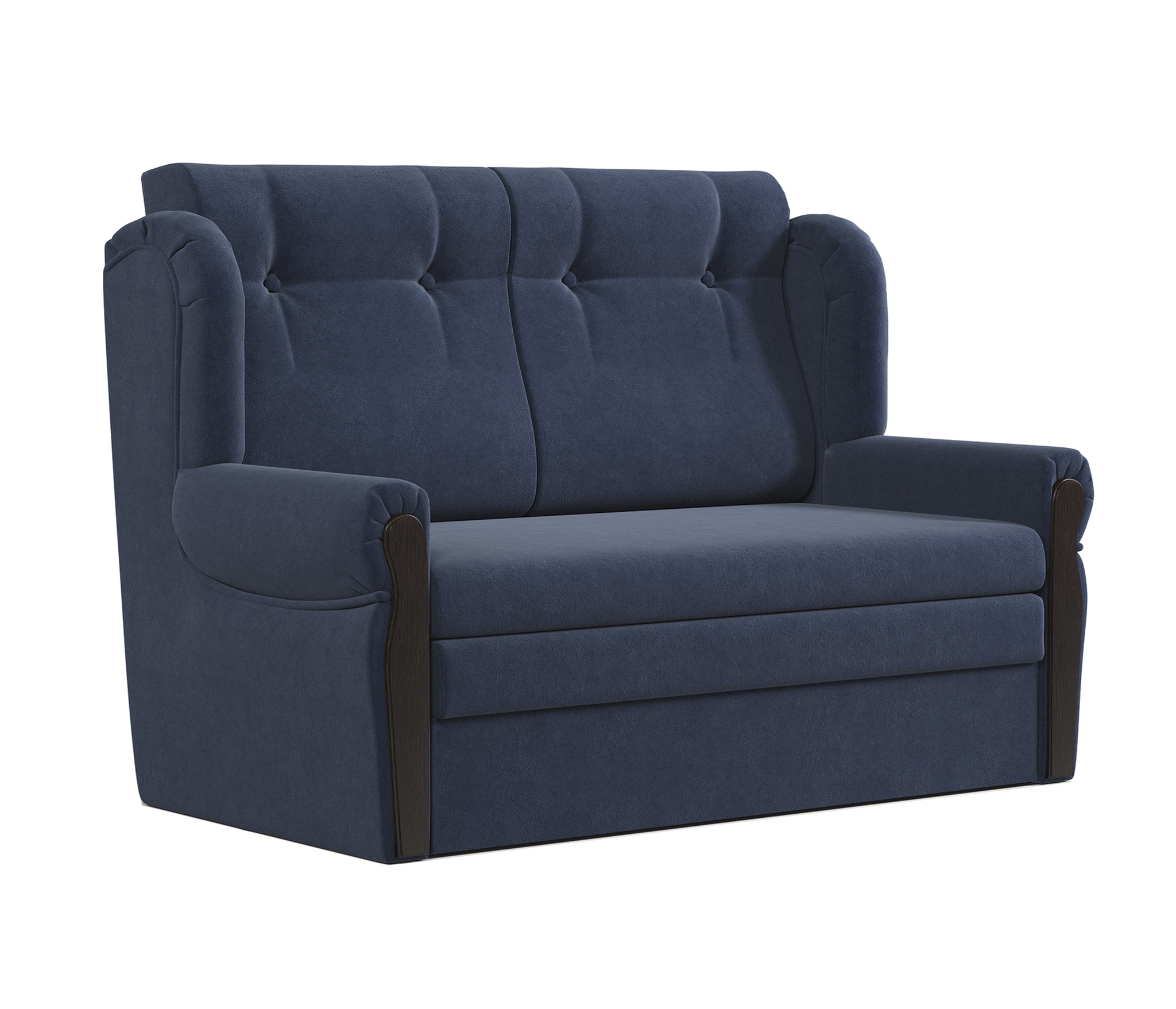 Изображение товара Диван раскладной Гамма Классика 2М с ящиком и велюровым покрытием