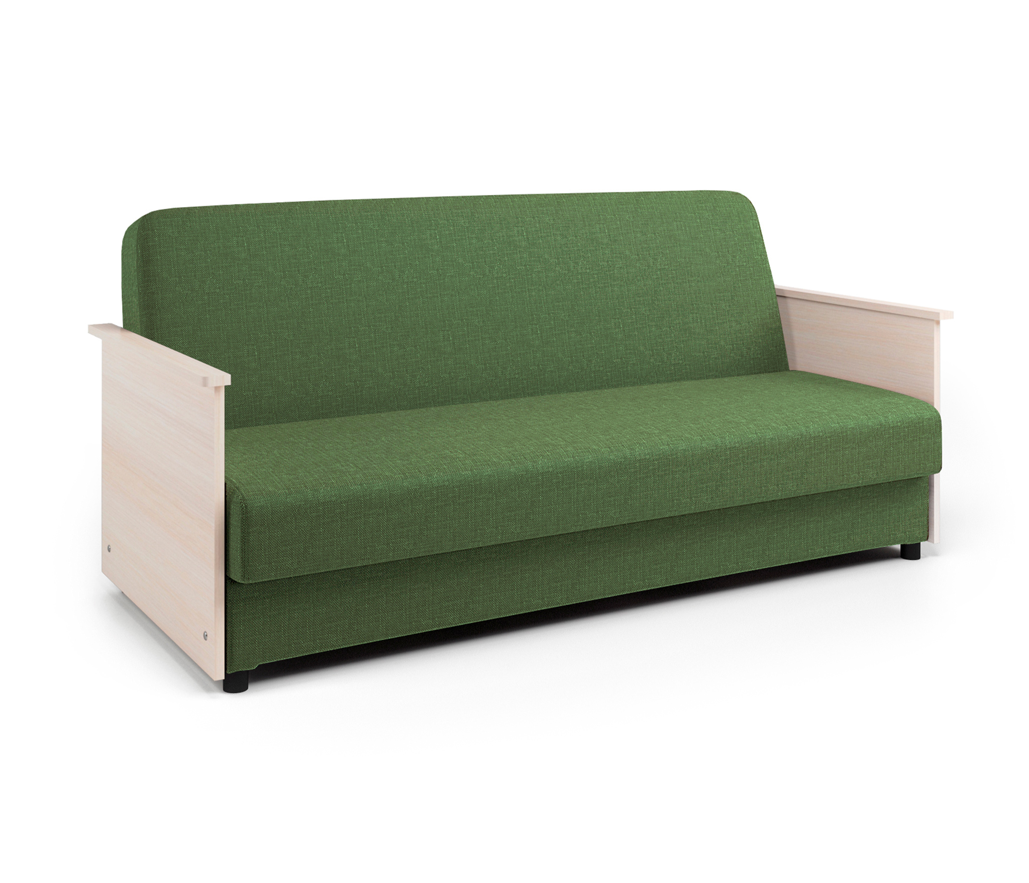 Изображение товара Диван раскладной Гамма Лига Д прямой с механизмом книжка зеленый рогожка Россия