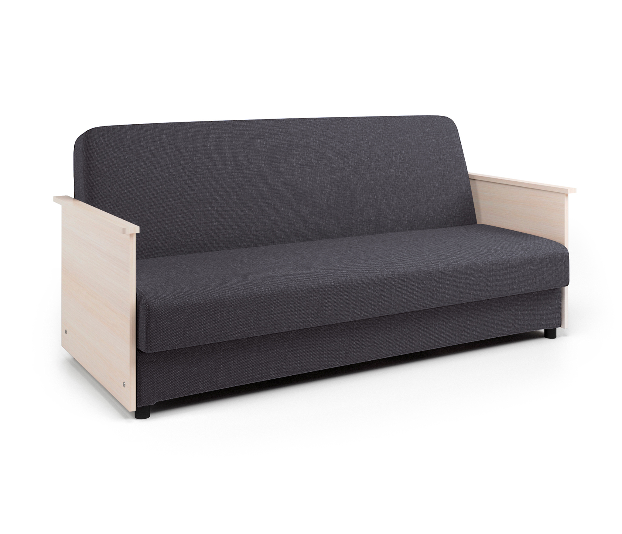 Изображение товара Диван раскладной Гамма Лига Д с механизмом книжка серый для дома и квартиры