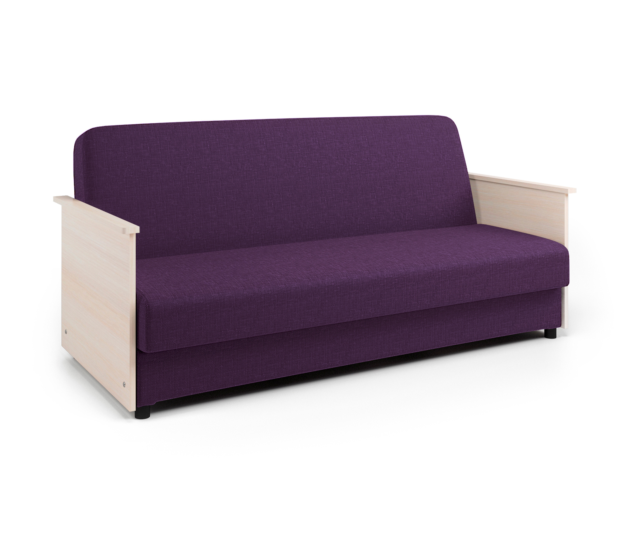 Изображение товара Диван раскладной Гамма Лига Д 202х89х93 см рогожка вяз/фиолетовый