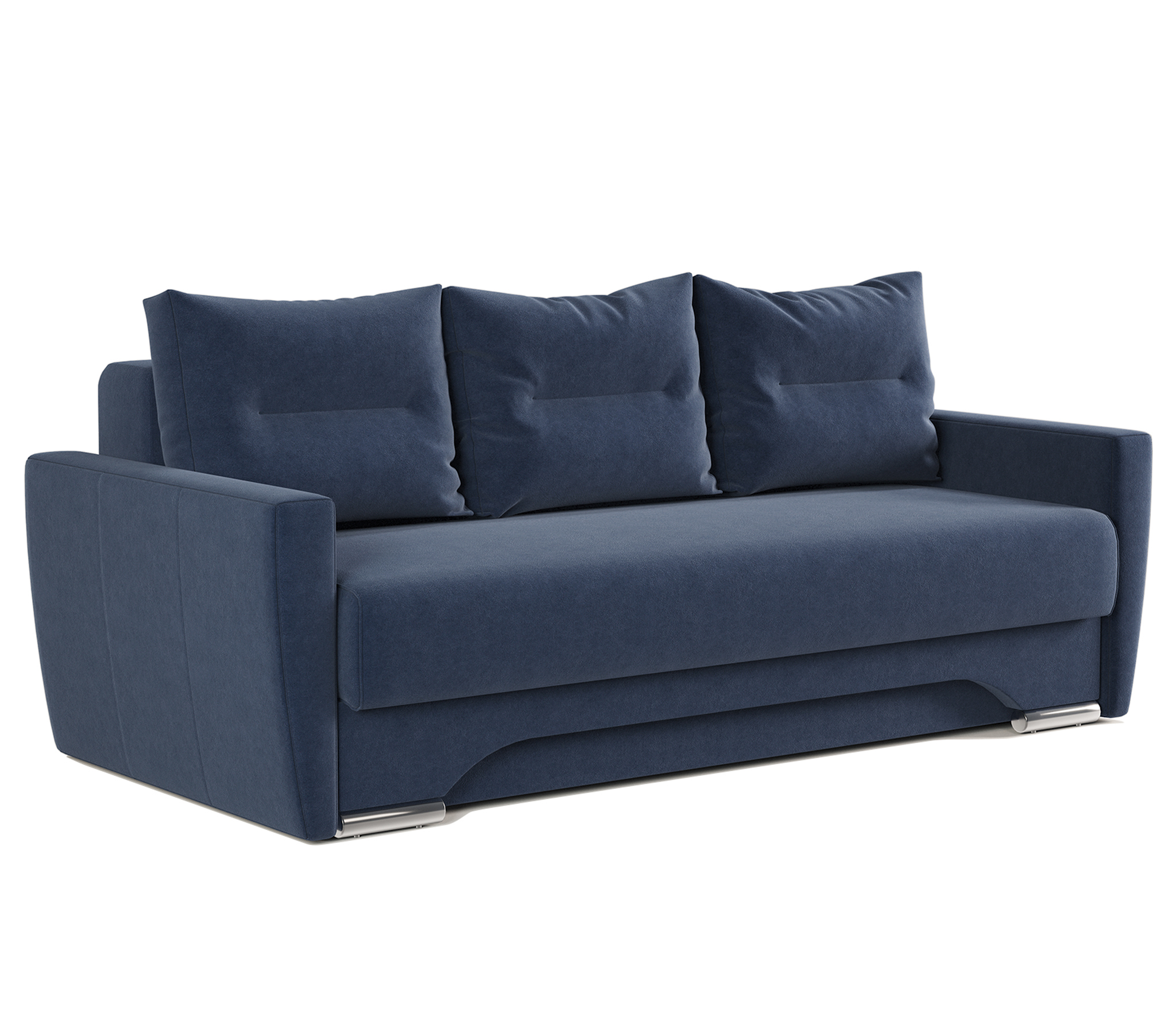 Изображение товара Диван раскладной Гамма Опера 130 с ящиком и механизмом Еврокнижка, велюр