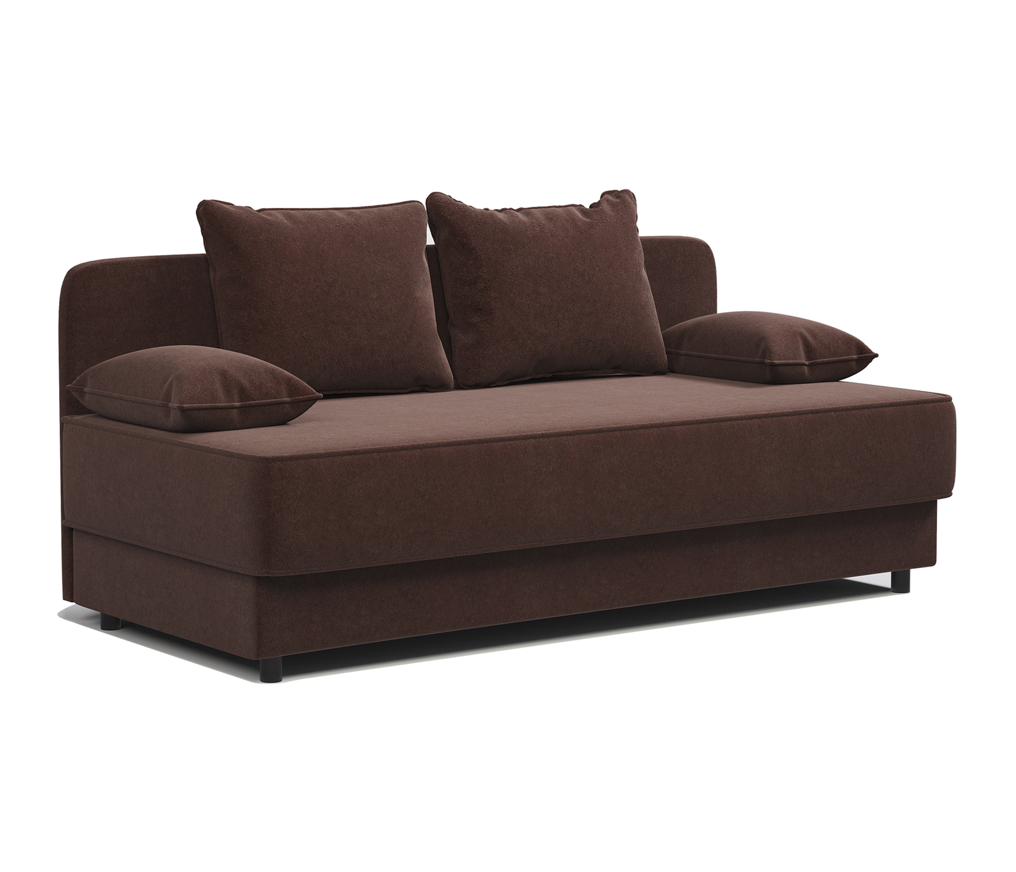 Изображение товара Кушетка Гамма Прима из велюра с большим бельевым ящиком и механизмом подъемный