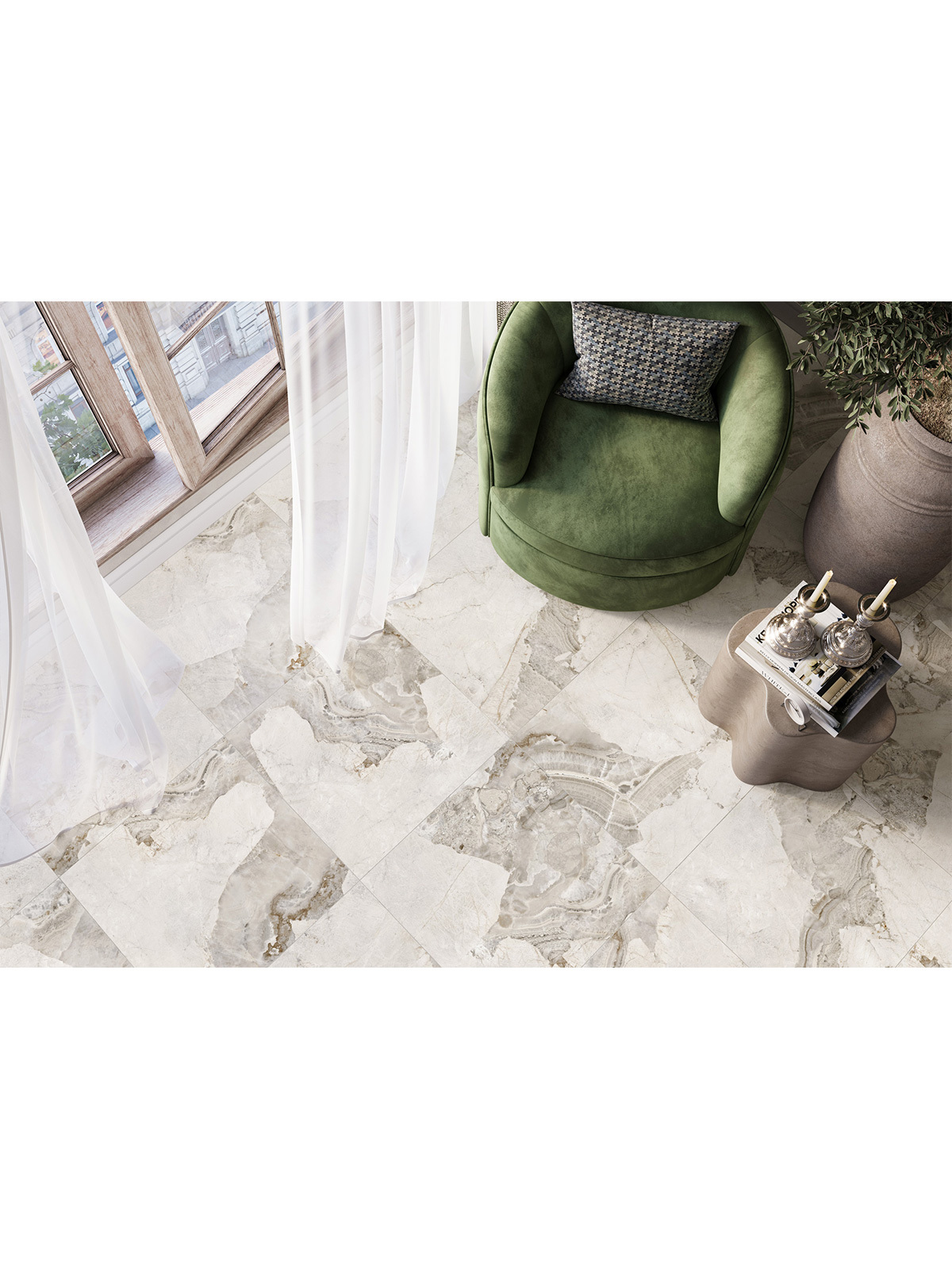 Изображение товара Керамогранит New trend Seashell 60x60 см бежевый для пола и стен