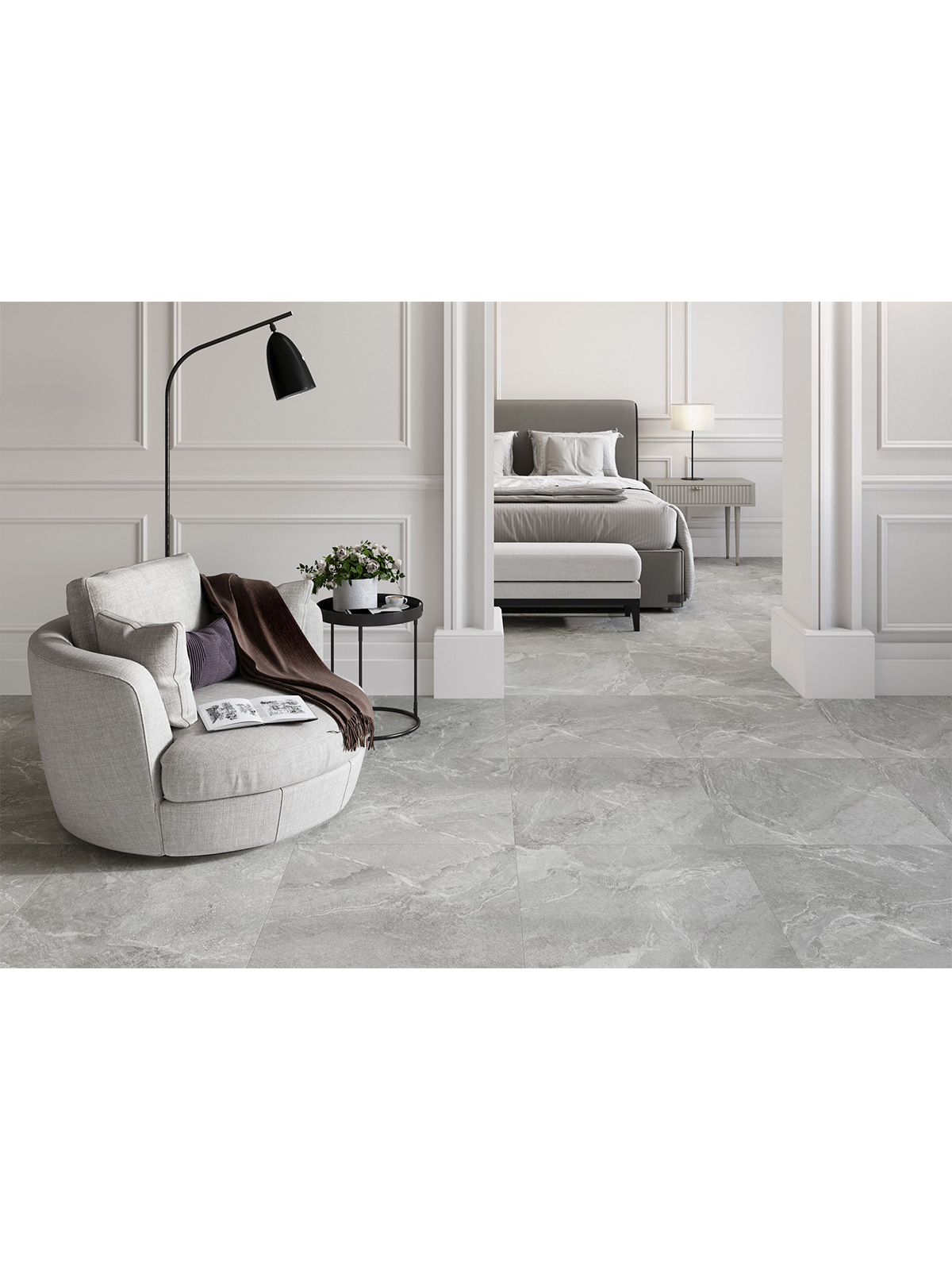 Изображение товара Керамогранит New trend Wild D60259M 60x60 см серый матовый рельефный