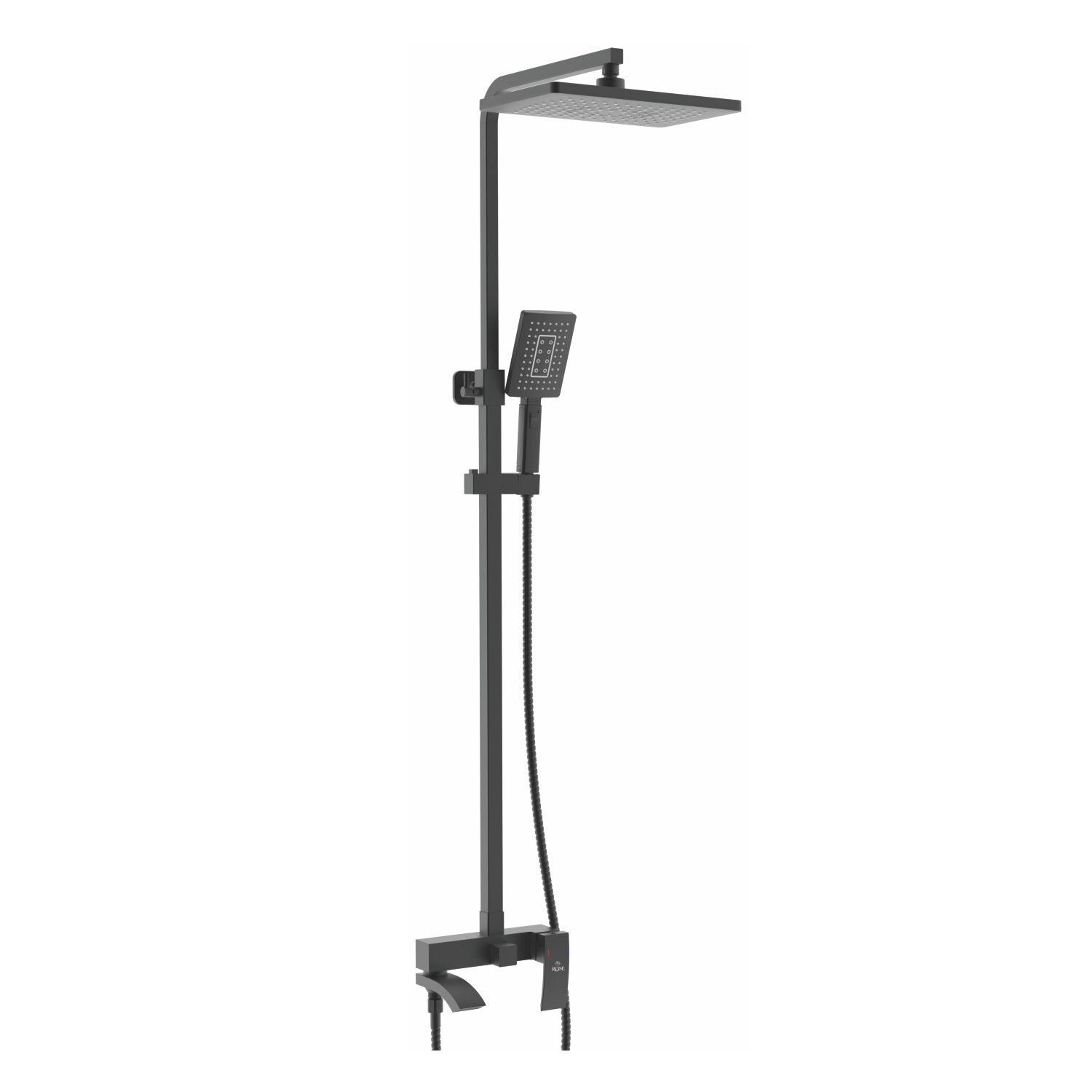 Изображение товара Душевая стойка Rose R R1556H 3 режимная цвет черный