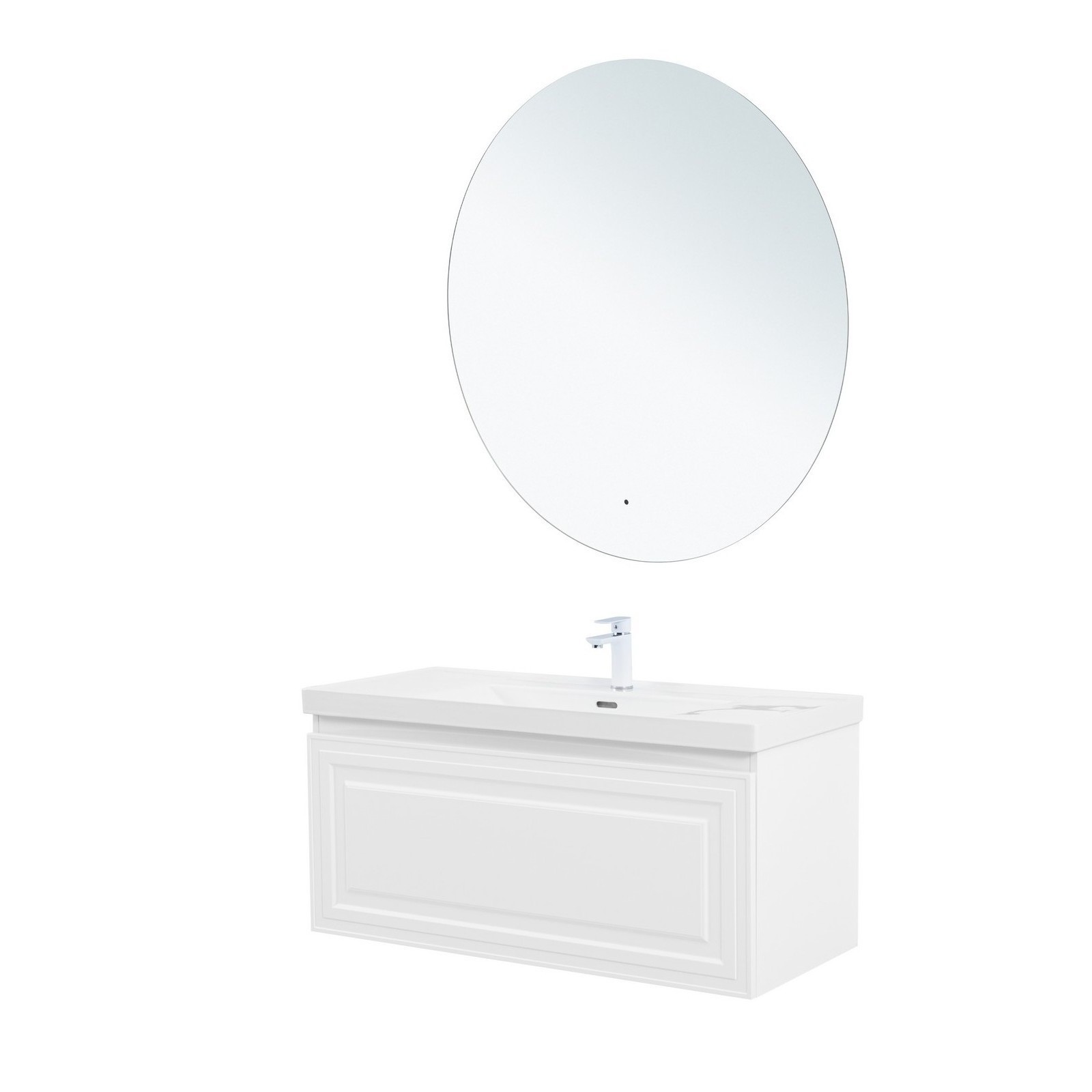 Изображение товара Тумба AQUANET Агата белый сатин