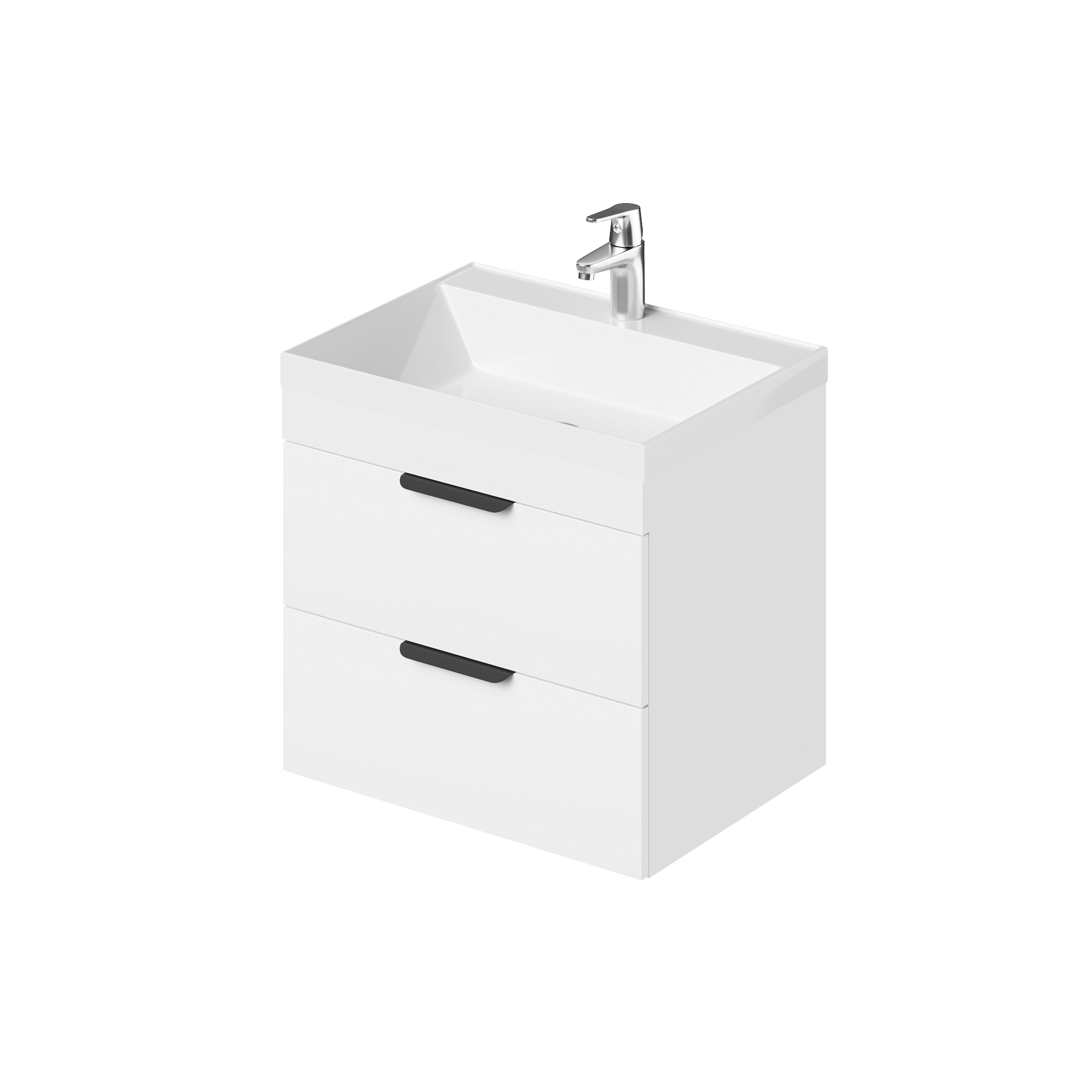 Изображение товара Подвесная тумба с раковиной Итана 4657841626119 60 см белая коллекция Alta