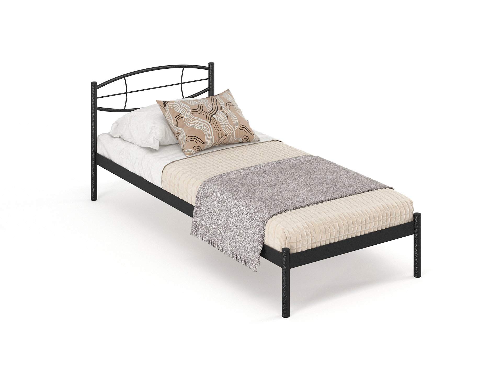 Изображение товара Кровать Стиллмет Аура200x90 см металлическое основание цвет черный