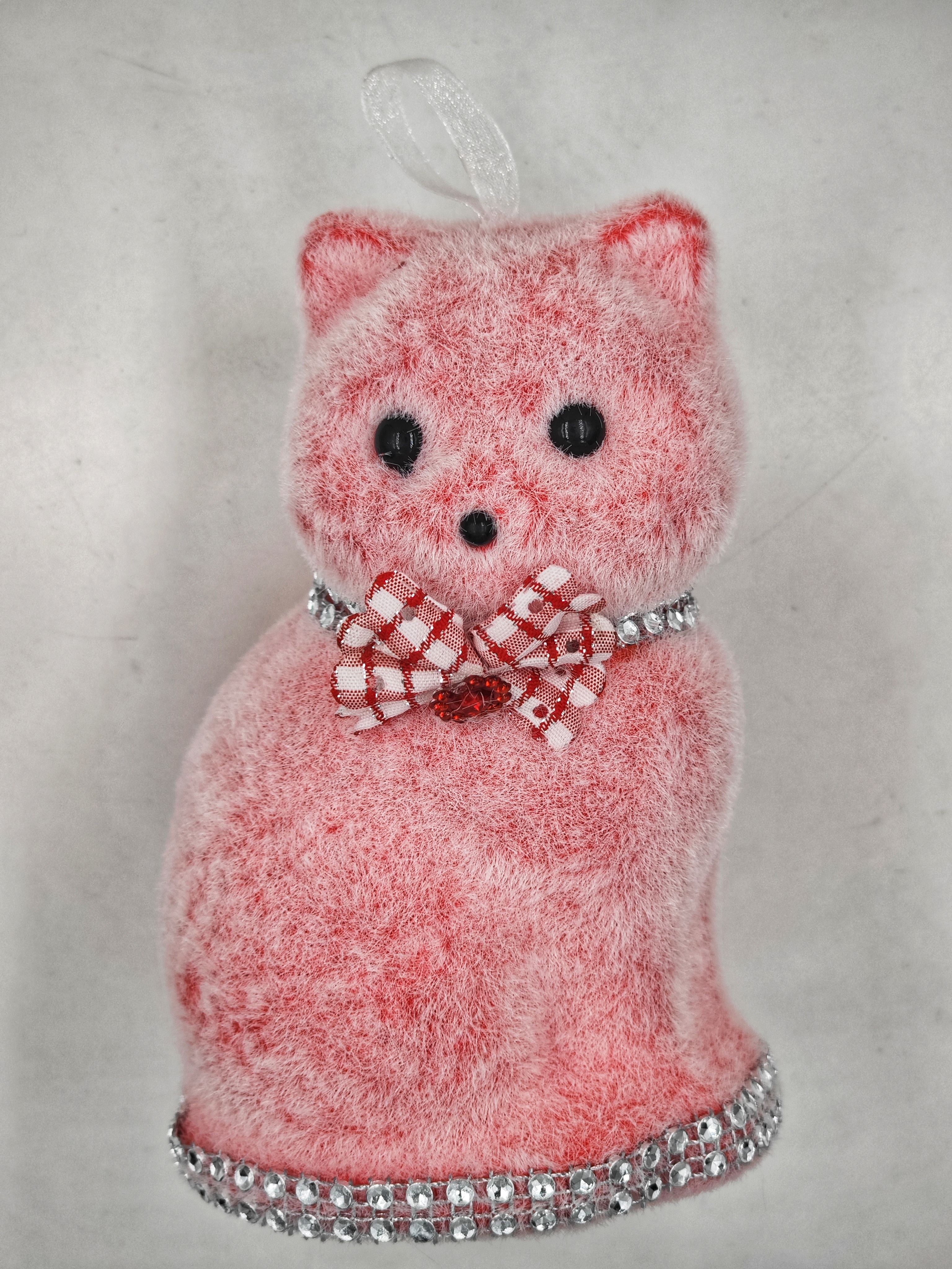 Изображение товара Елочная игрушка Кошечка розовая 14 см Магия праздника NY172 пластик