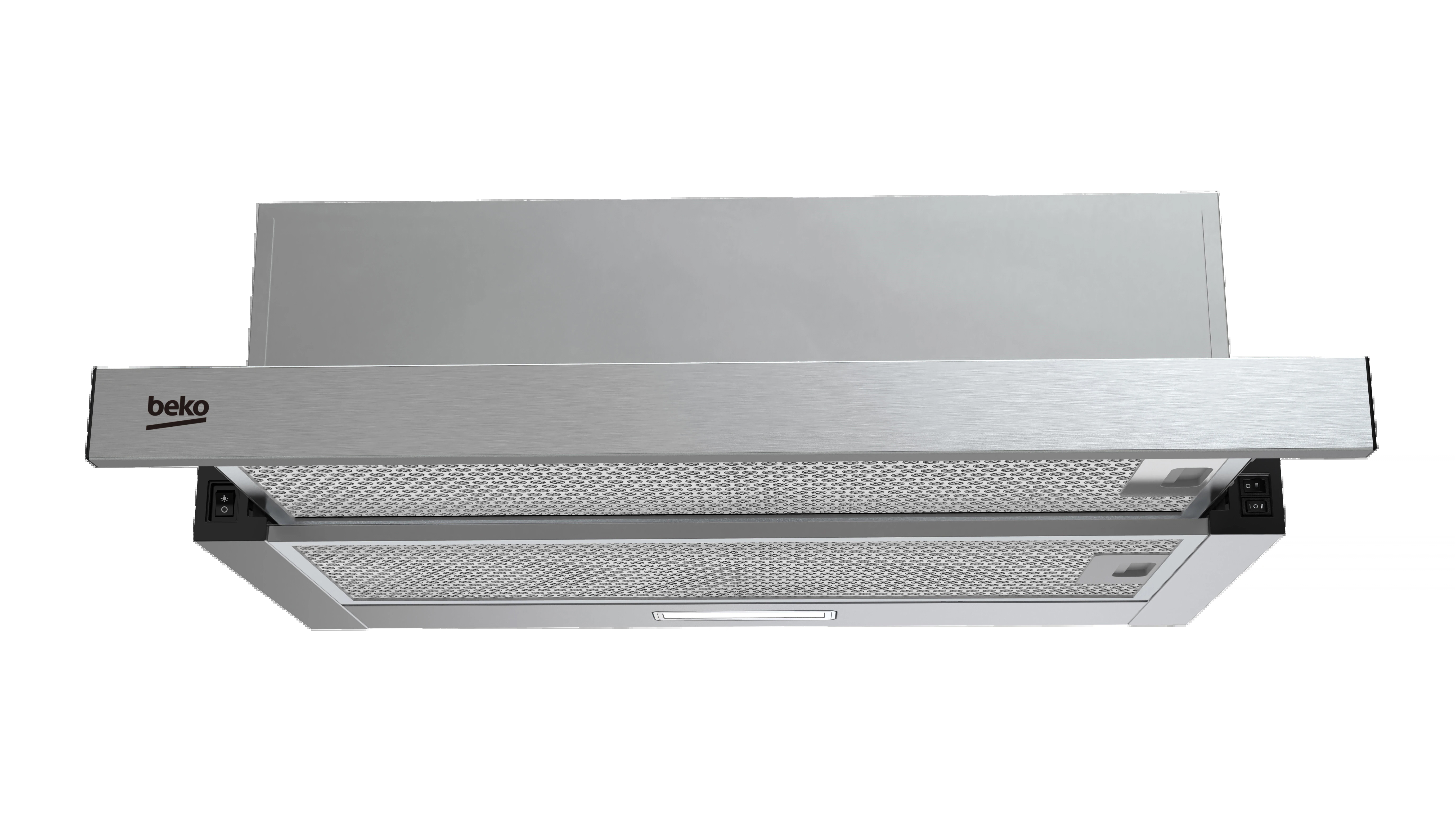 Изображение товара Встраиваемая кухонная вытяжка BEKO BHNT613R4CX 59.5 см серебристая