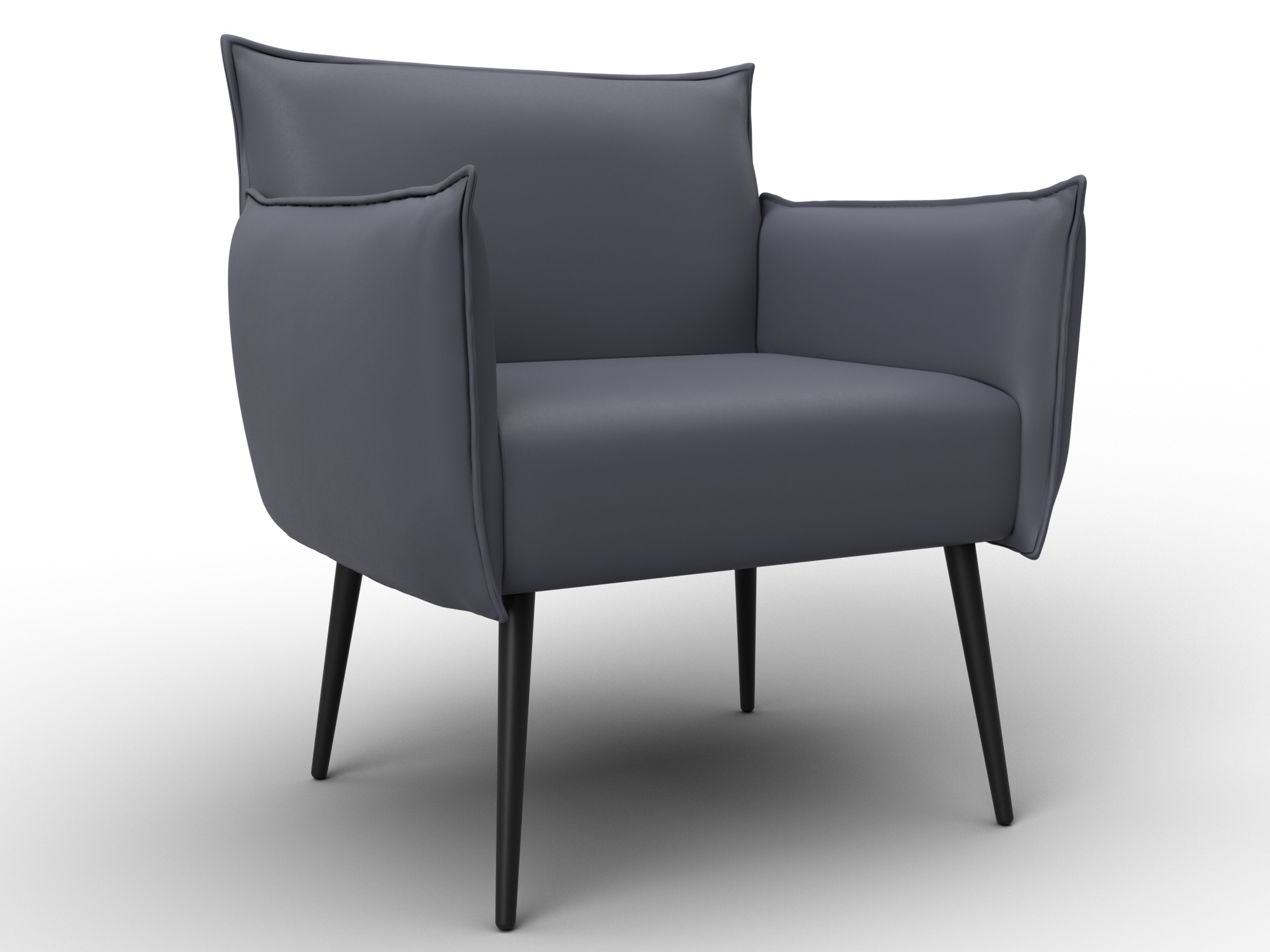 Изображение товара Кресло Лига-083 эко-кожа серый Грифон 15 комфорт и стиль для дома и офиса