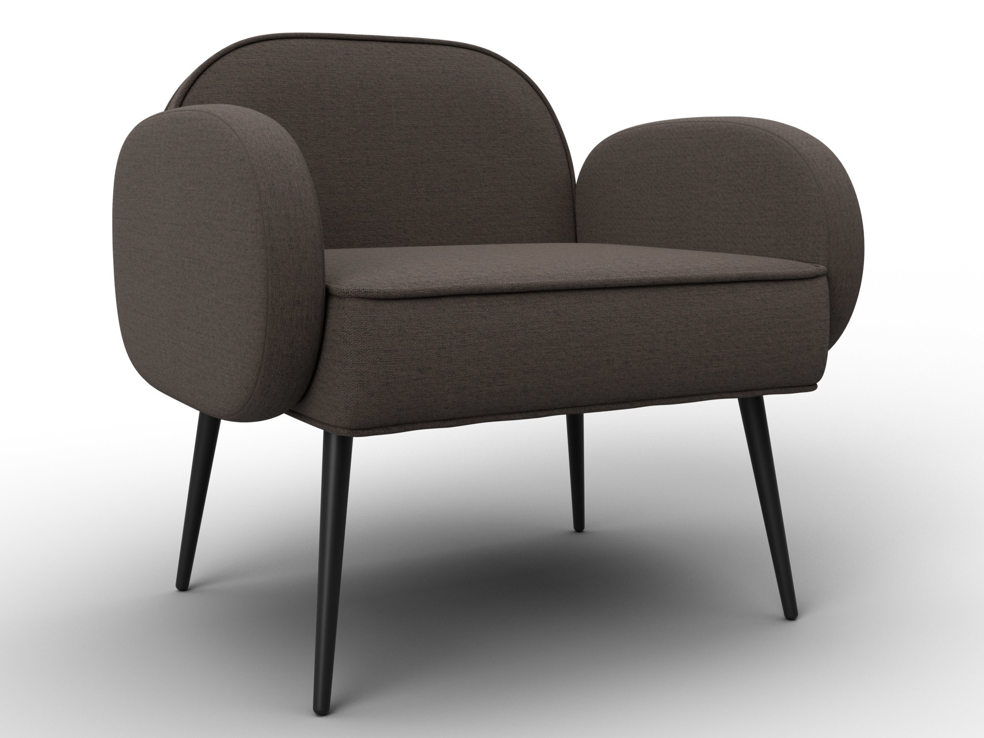 Изображение товара Кресло Лига диванов Лига-086 132428 72x73x60 см рогожка цвет амур 05 коричневый