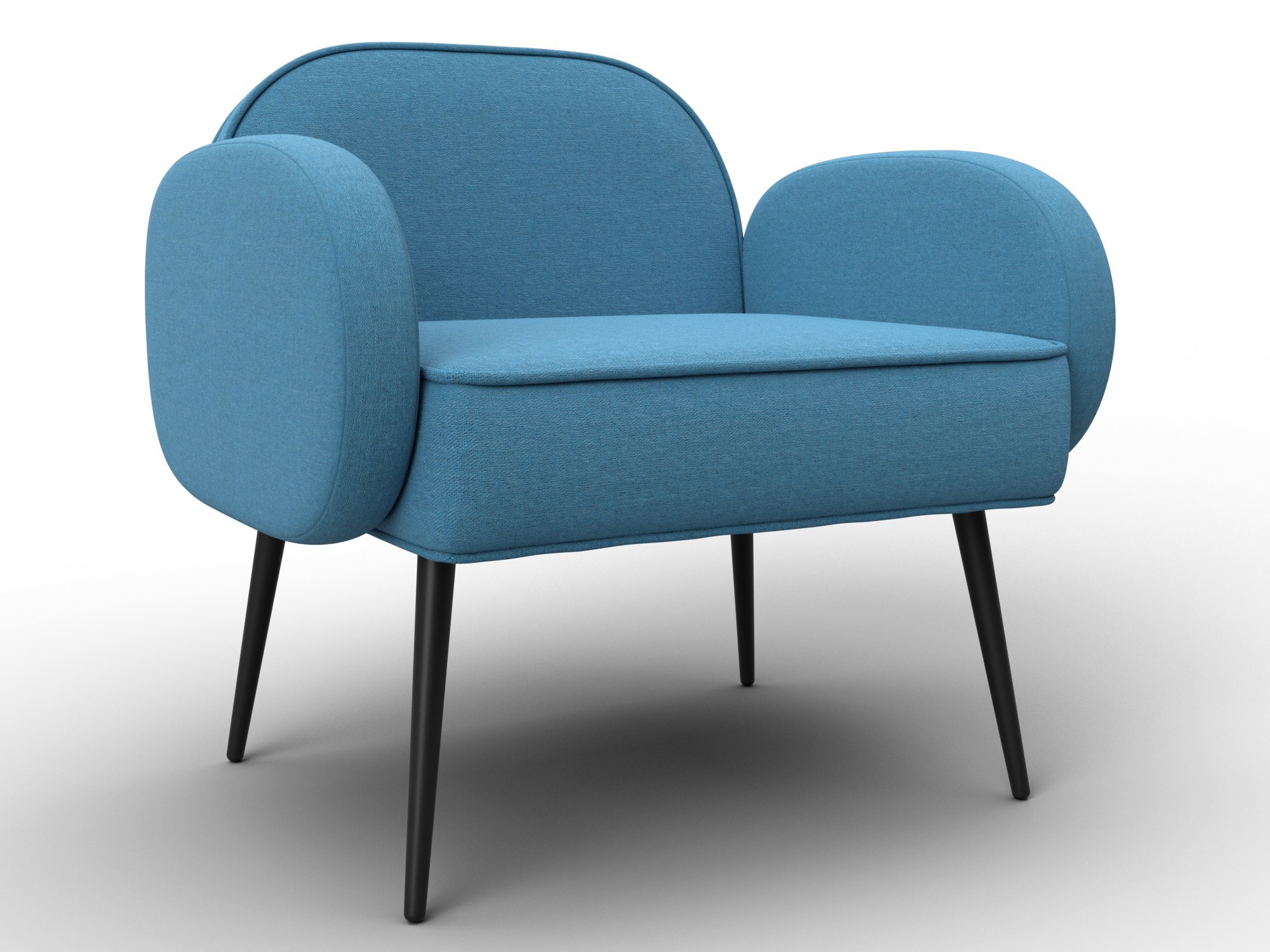 Изображение товара Кресло Лига диванов Лига-086 132430 72x73x60 см рогожка цвет амур 10 голубой