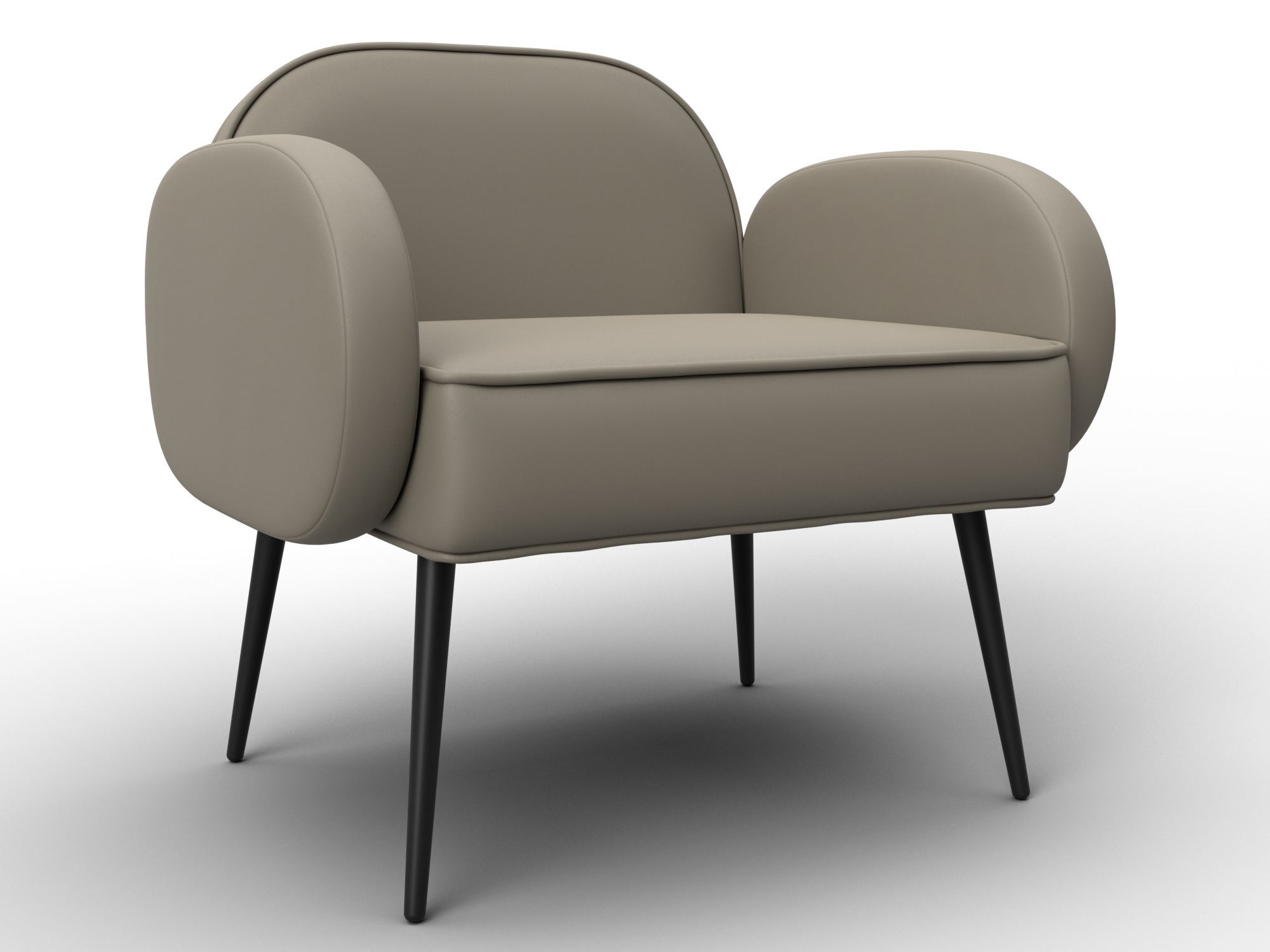 Изображение товара Кресло Лига диванов Лига-086 132432 72x73x60 см эко-кожа цвет grifon 04 бежевый