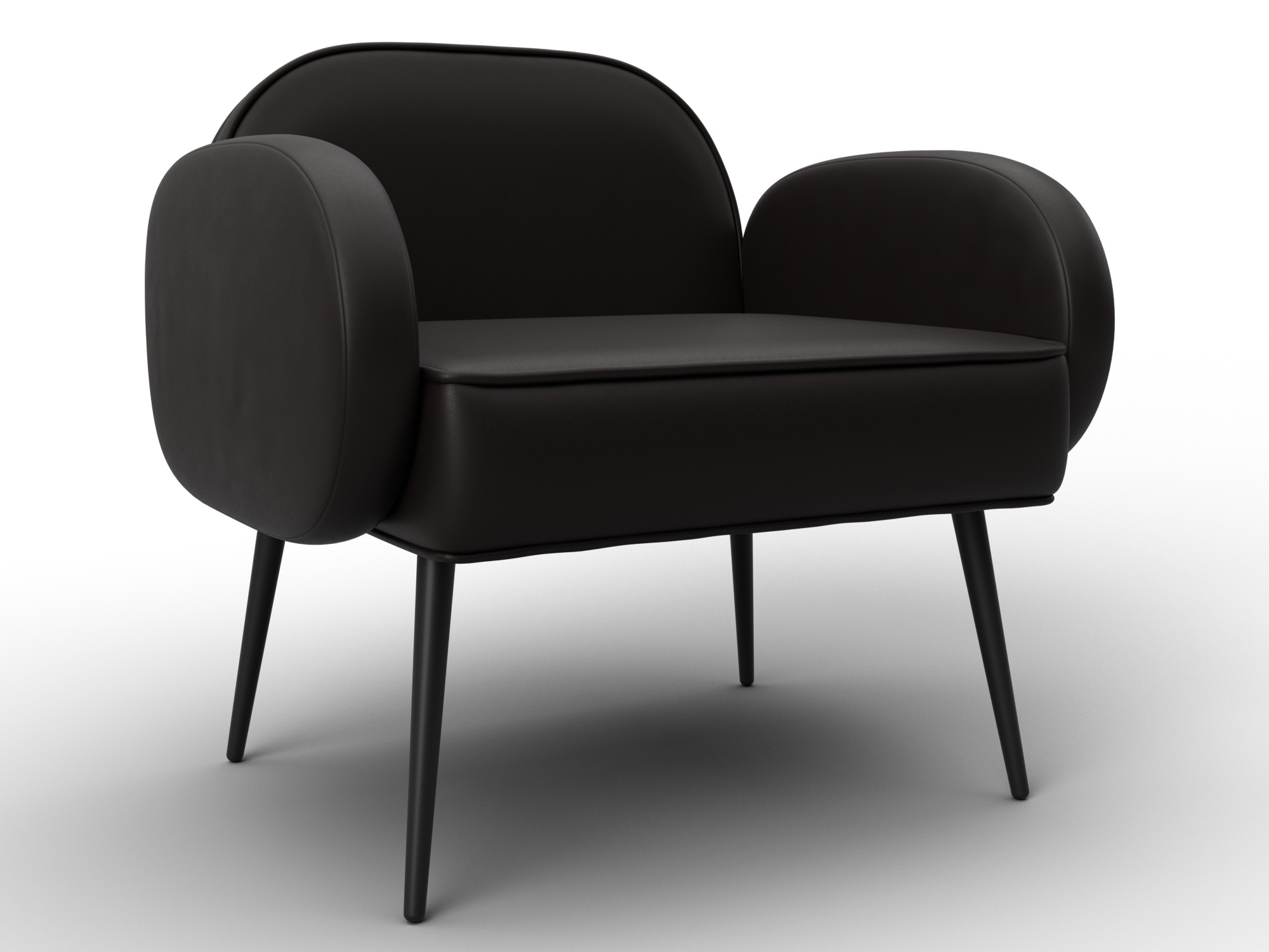 Изображение товара Кресло Лига диванов Лига-086 132433 72x73x60 см эко-кожа цвет grifon 12 коричневый