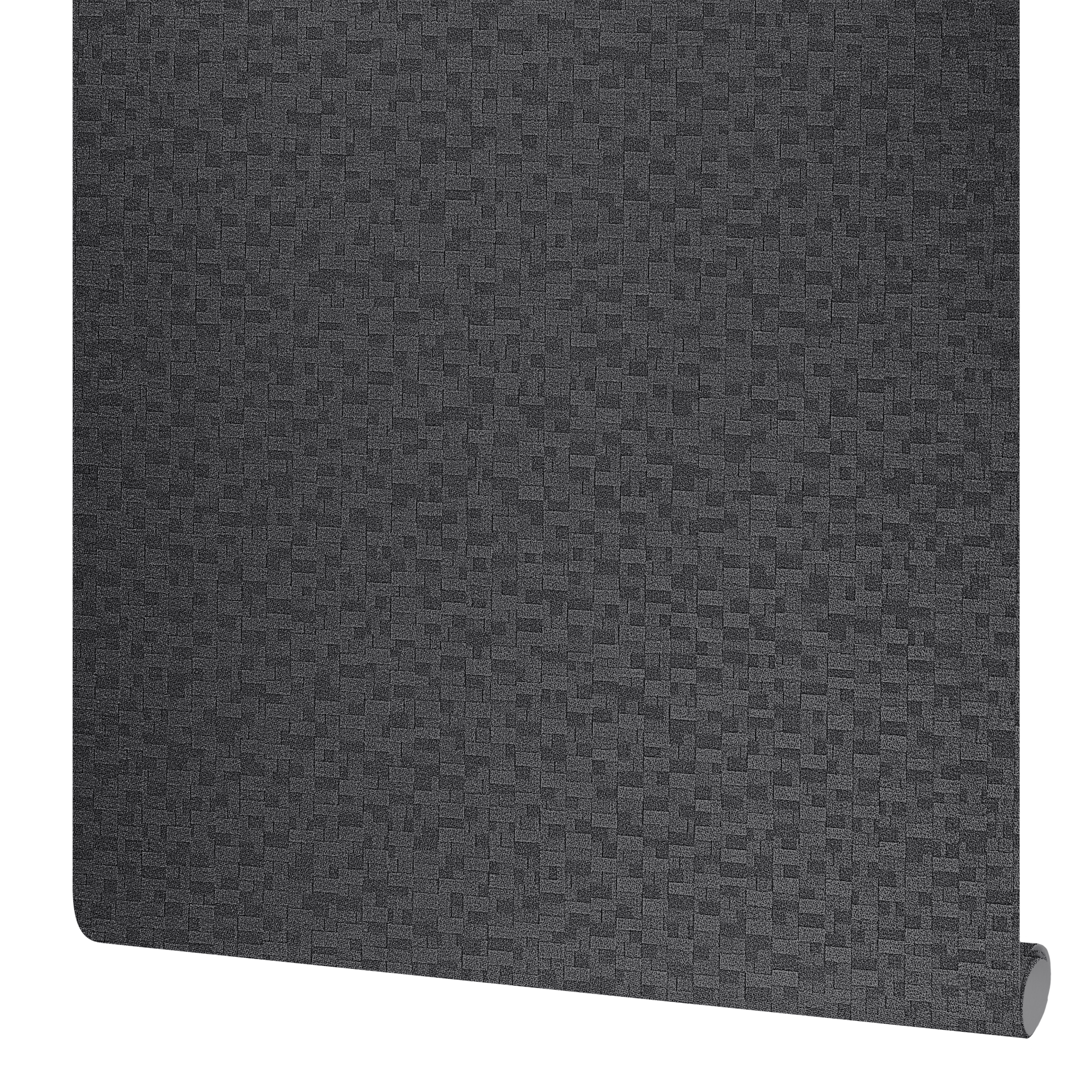 Изображение товара Обои флизелиновые Victoria Stenova Tetris черные 1.06 м влагостойкие моющиеся