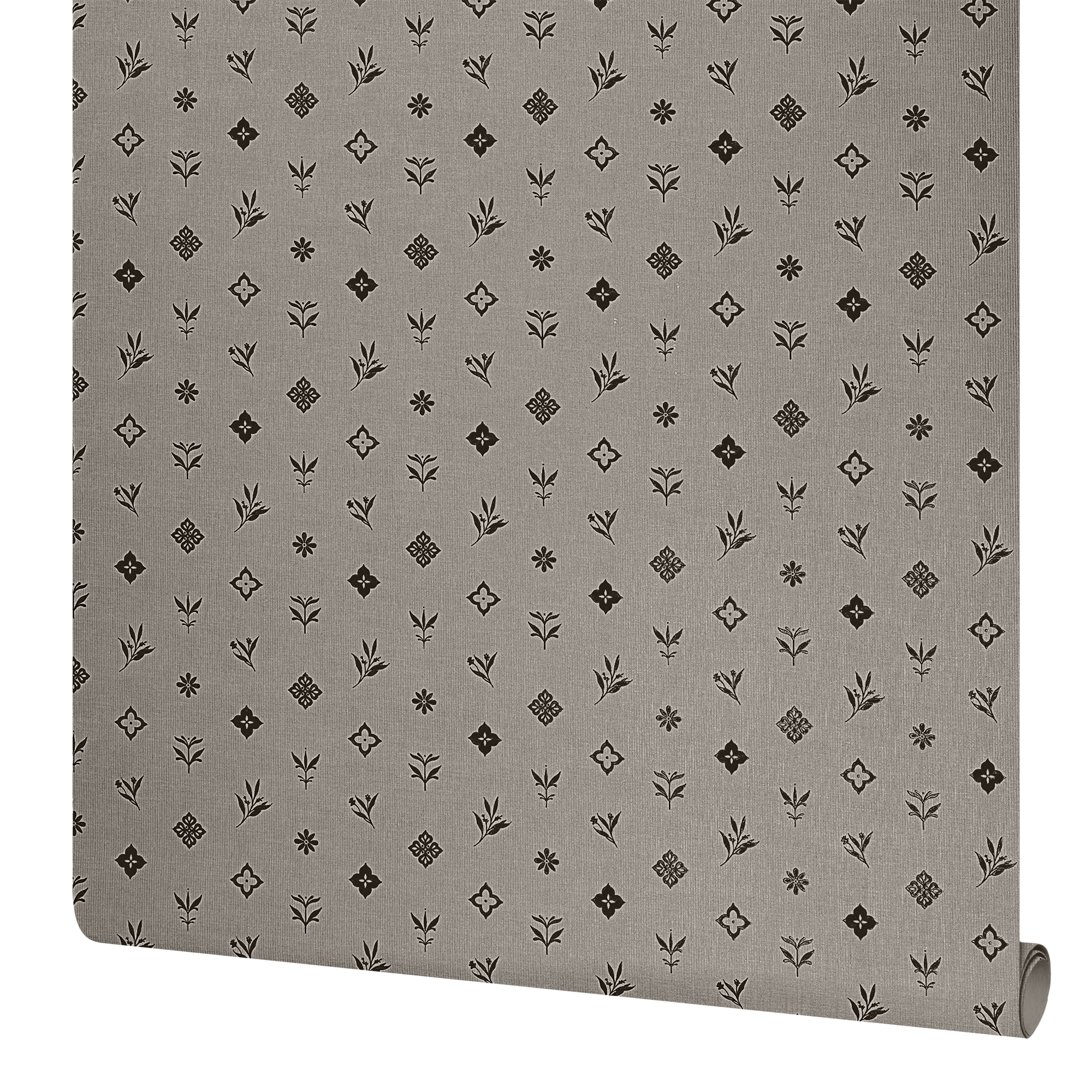 Изображение товара Обои флизелиновые Victoria Stenova Monogramm коричневые 1.06 м VS589258