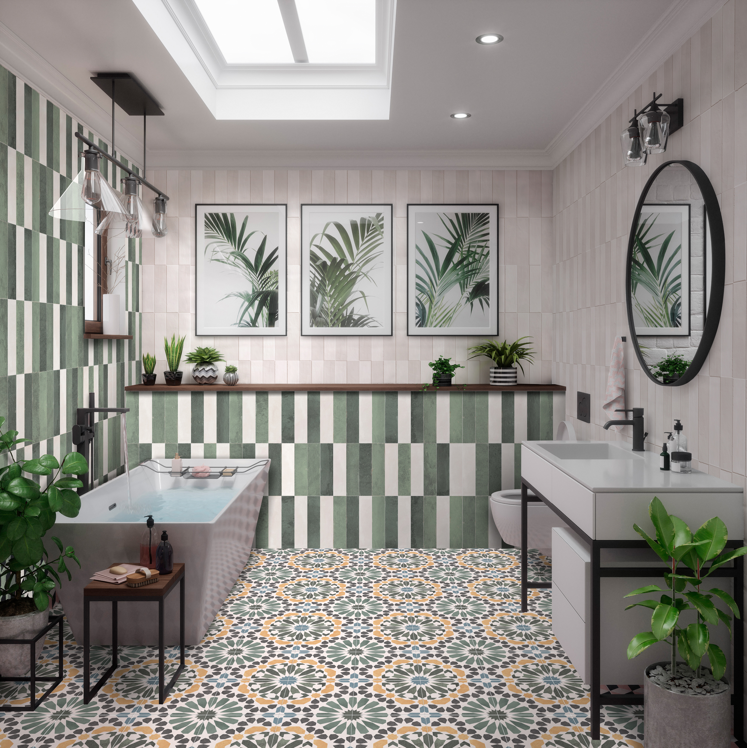 Изображение товара Керамогранит NICEKER Mix 45.2x45.2 Masai Jungle Pre-cut Matt разноцветный