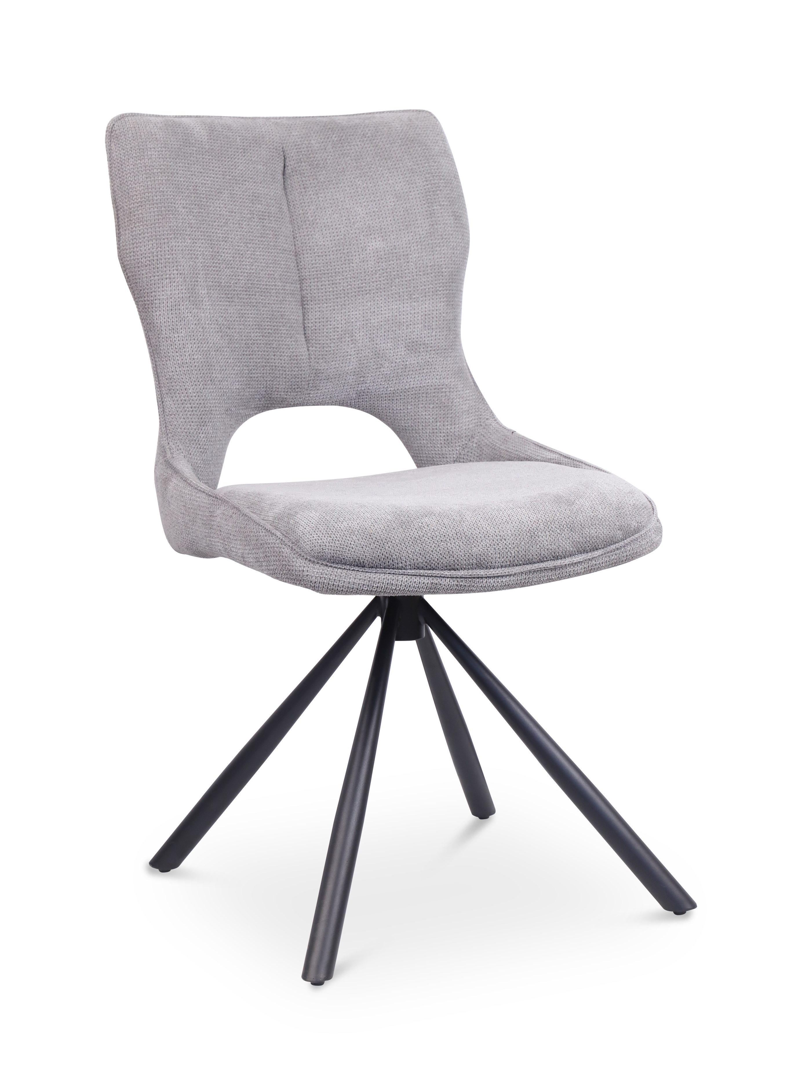 Изображение товара Стул Терминал Renee с поворотным механизмом светло-серый современный дизайн