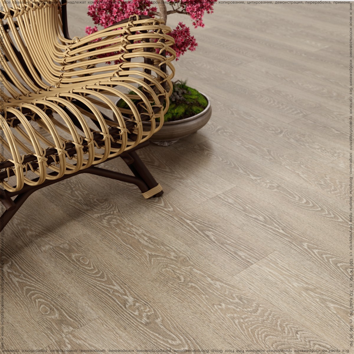 Изображение товара Кварц-виниловая плитка EcoClick EcoRich Дуб Берген 2.5 мм 3.24 м² Класс 42