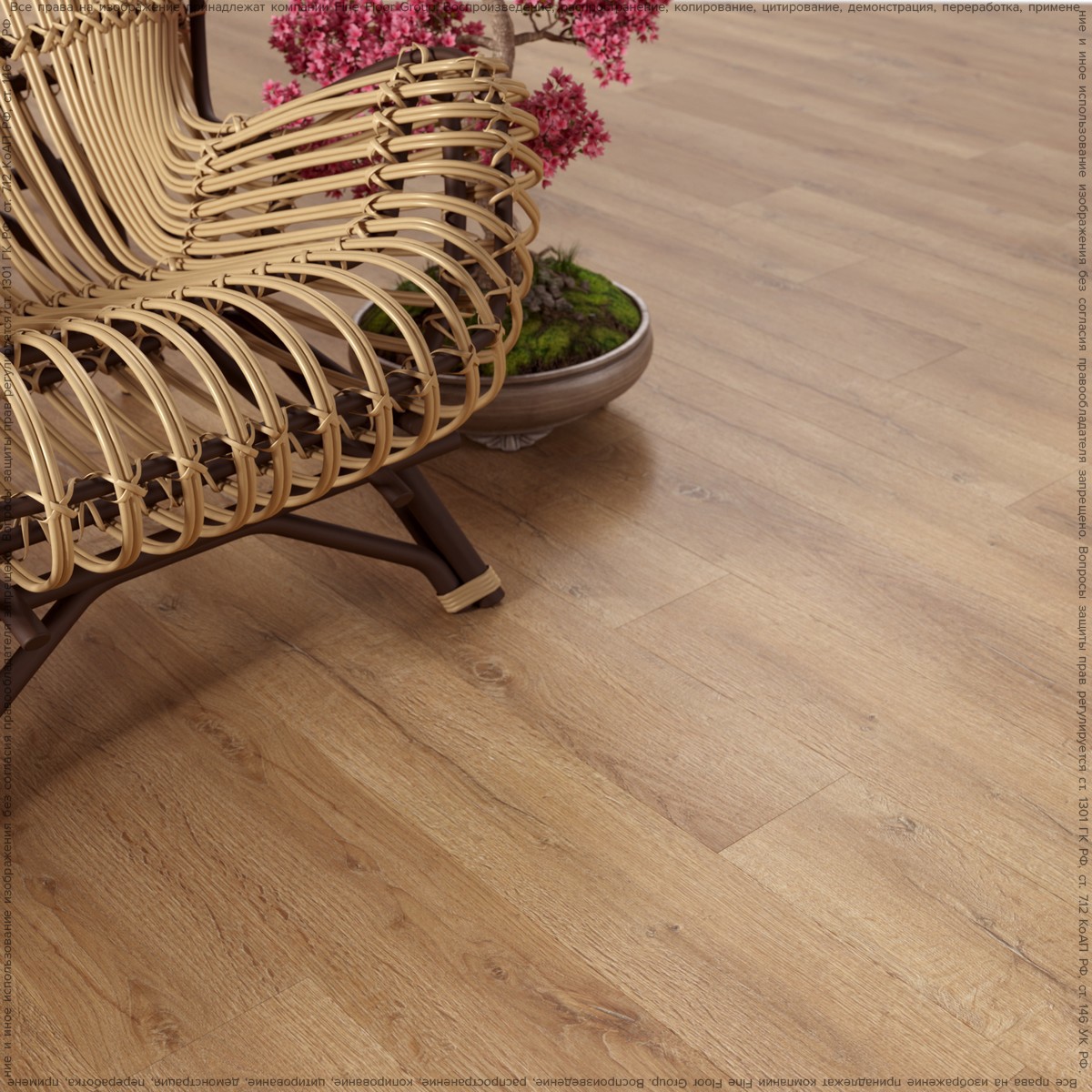 Изображение товара Кварц-виниловая плитка EcoClick EcoRich Дуб Марракеш 42 класс 2.5 мм 3.24 м²