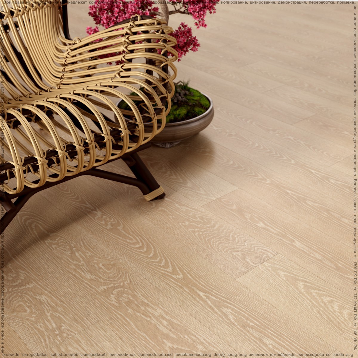 Изображение товара Кварц-виниловая плитка EcoClick EcoRich Дуб Шампань 42 класс 2.5 мм 3.24 м²