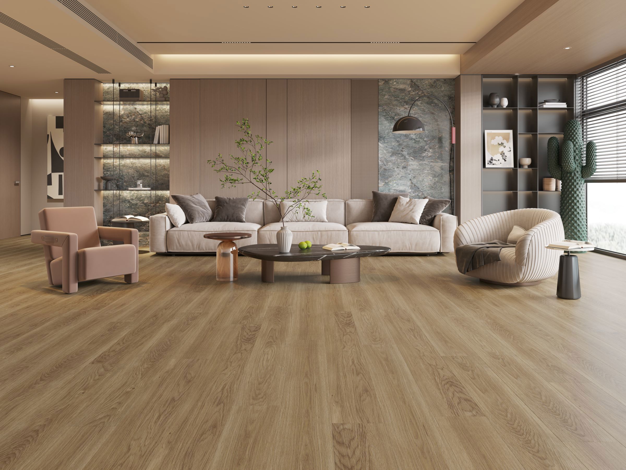 Изображение товара SPC плитка Acefloor Дуб Темный 43 класс 6 мм влагостойкая замковая