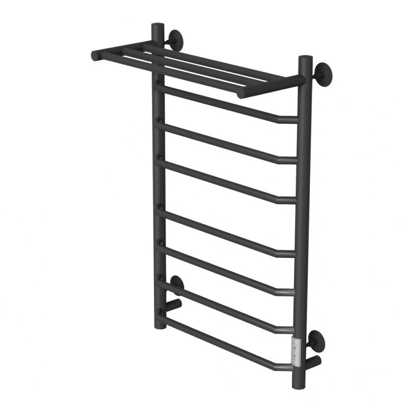 Изображение товара Электрический полотенцесушитель Mixline Mira 532x800 мм 403 Вт с полкой черный