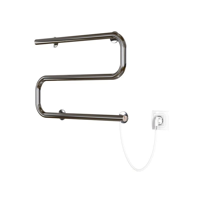 Изображение товара Полотенцесушитель электрический Mixline SIMPLE 600x425 мм 146 Вт S-образный цвет серый