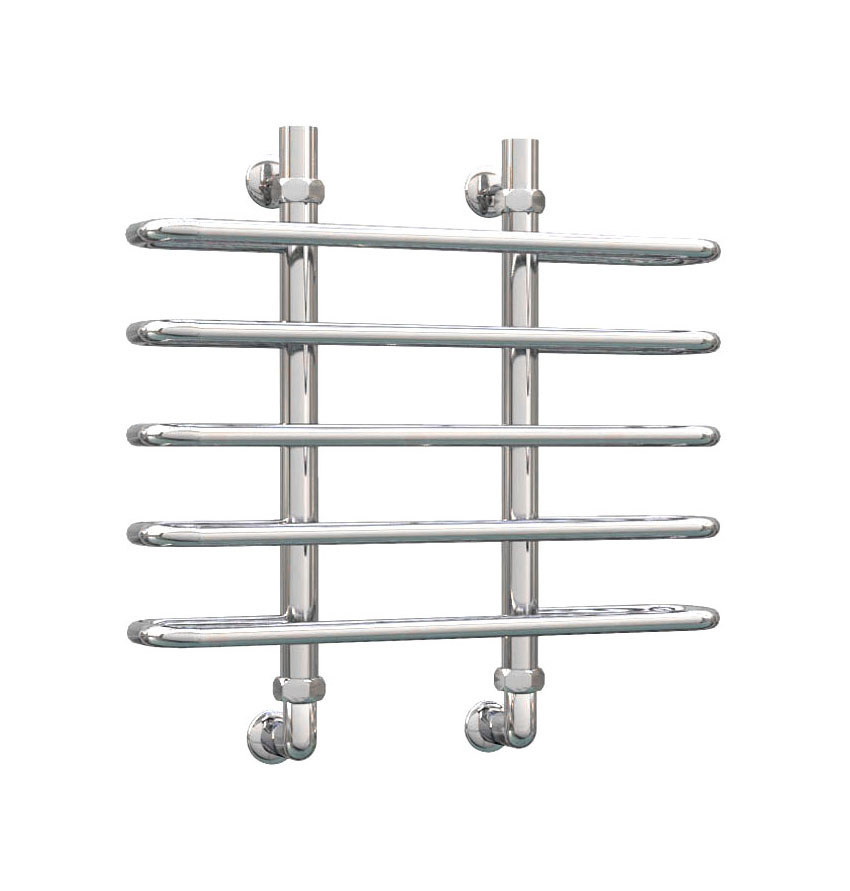 Изображение товара Полотенцесушитель водяной лесенка Роснерж L103000 500x500 мм универсальная подводка нержавеющая сталь aisi 304 цвет хром