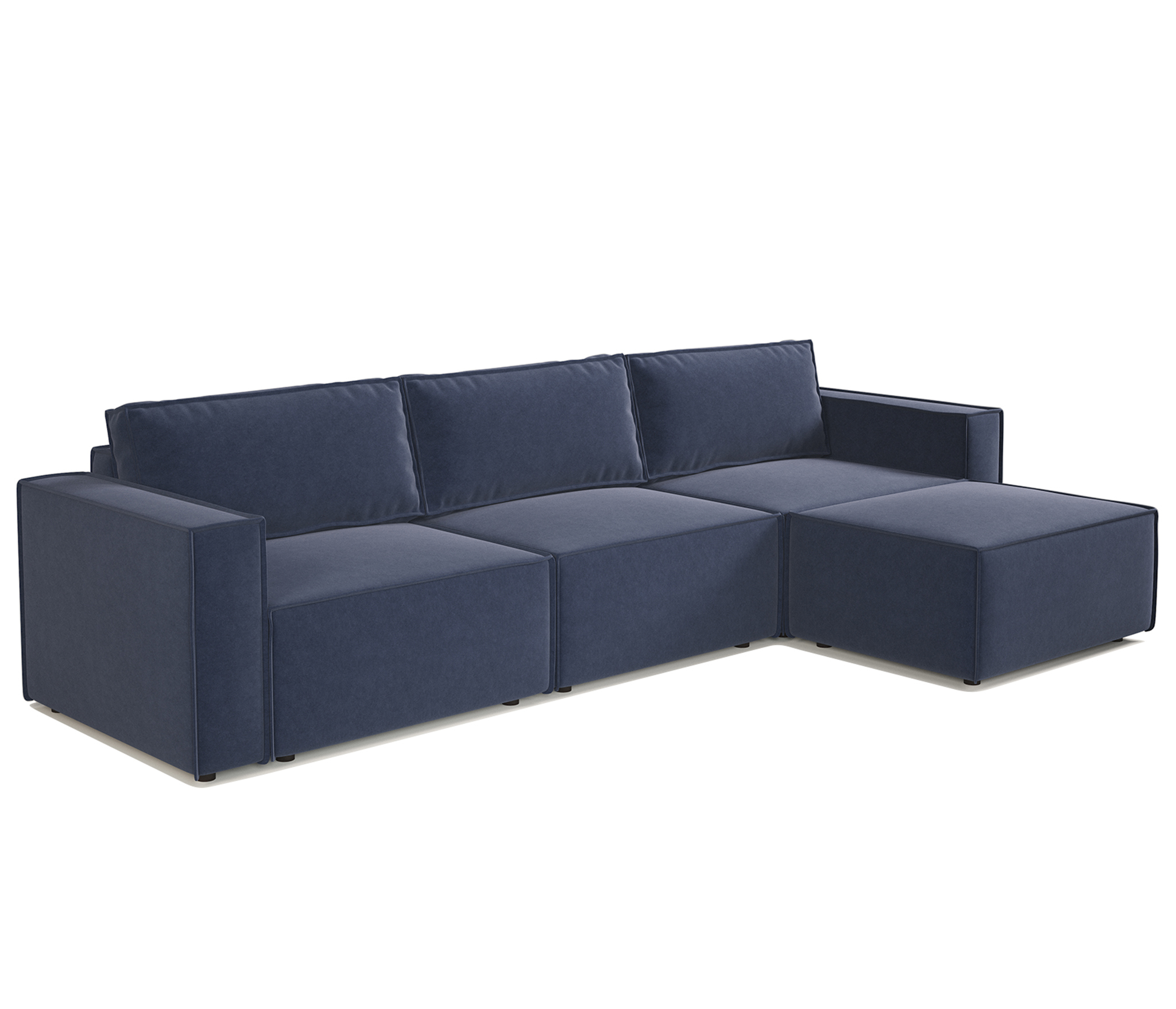 Изображение товара Модульный диван Гамма Шарм 25 угловой велюр ультра миднайт