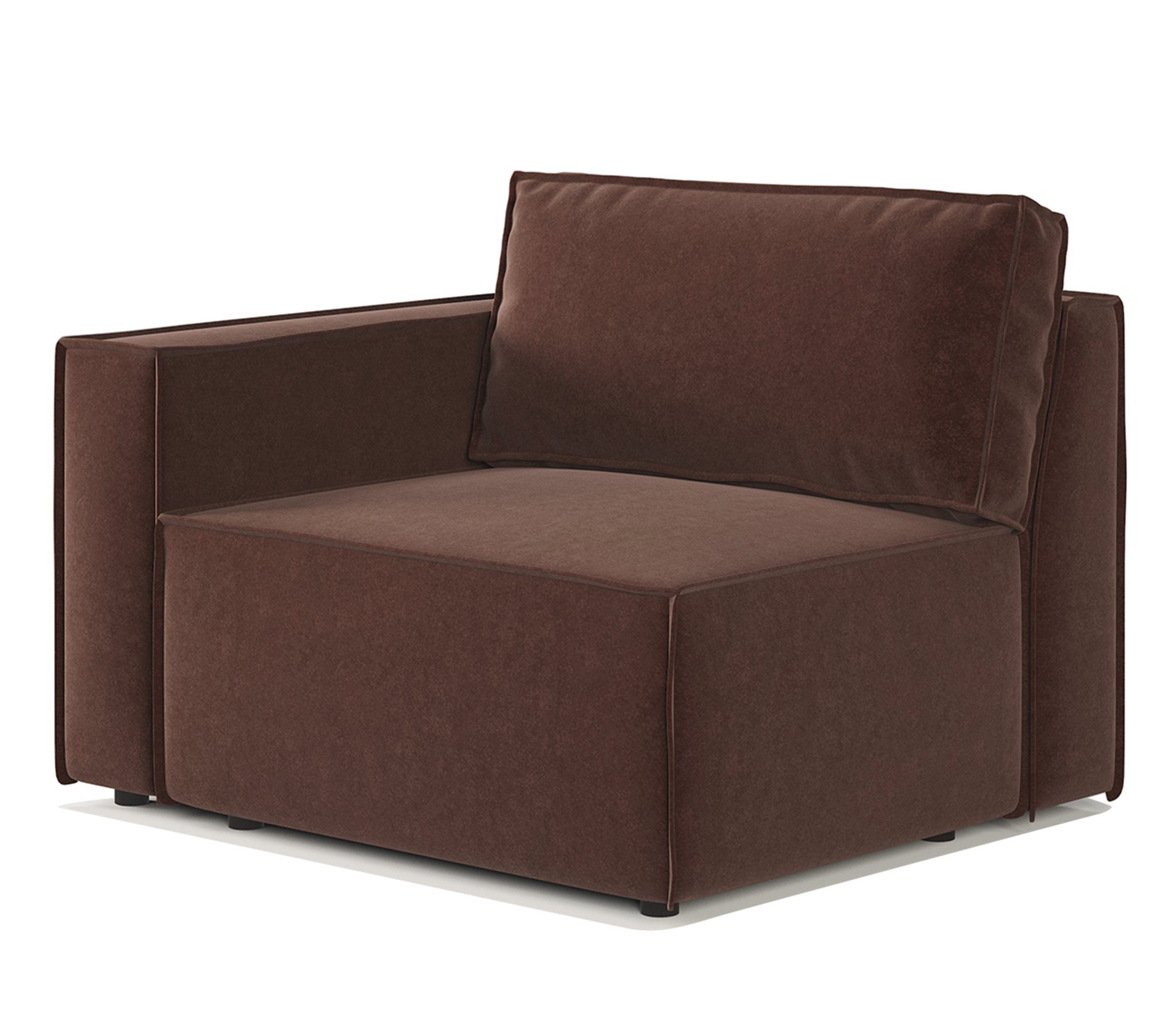 Изображение товара Модульный диван Гамма Шарм 25 из велюра с натуральным каркасом, Россия