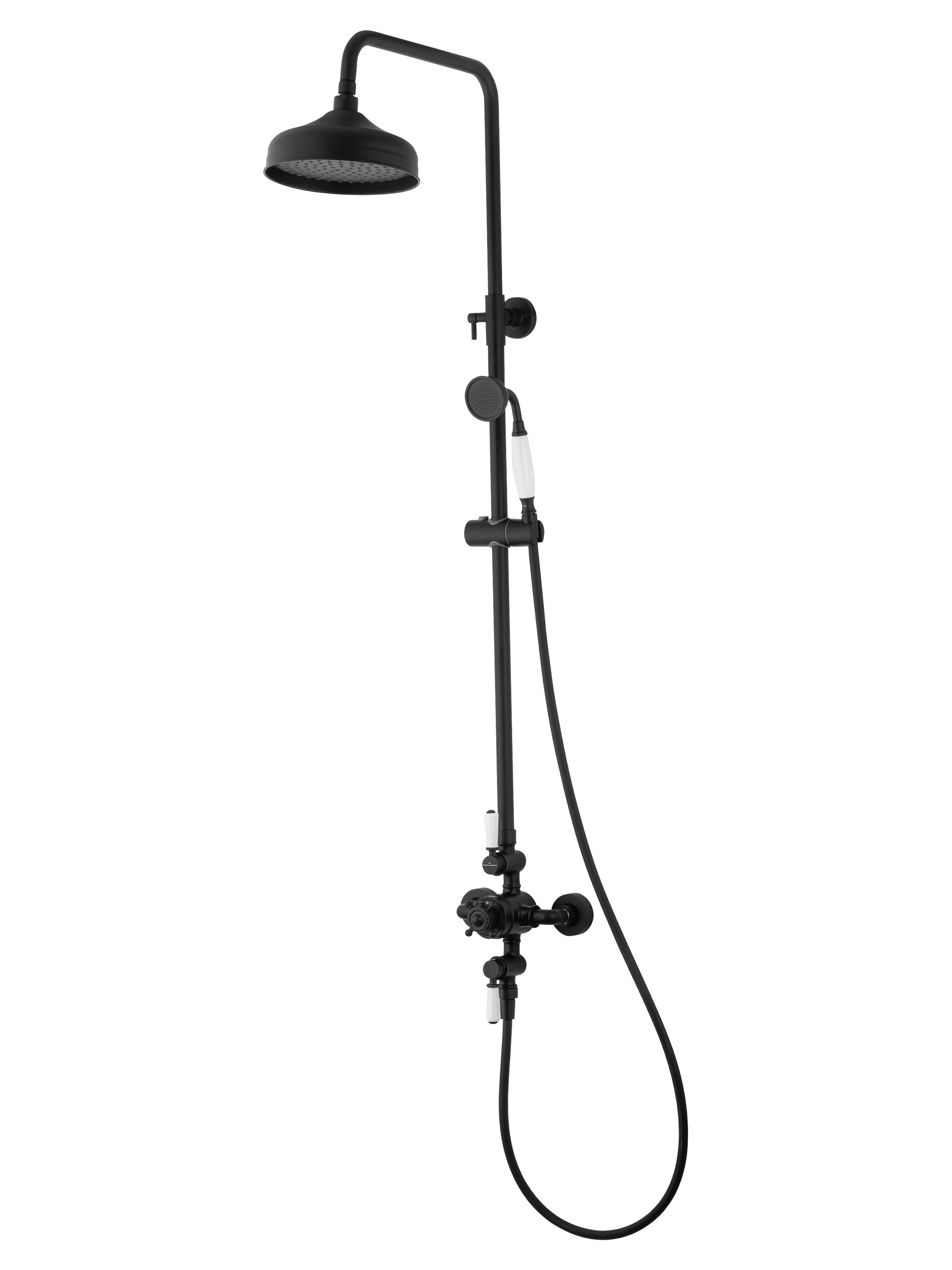 Изображение товара Душевая система Wonzon & woghand WW-B3041-MB 1 режимная цвет черный матовый