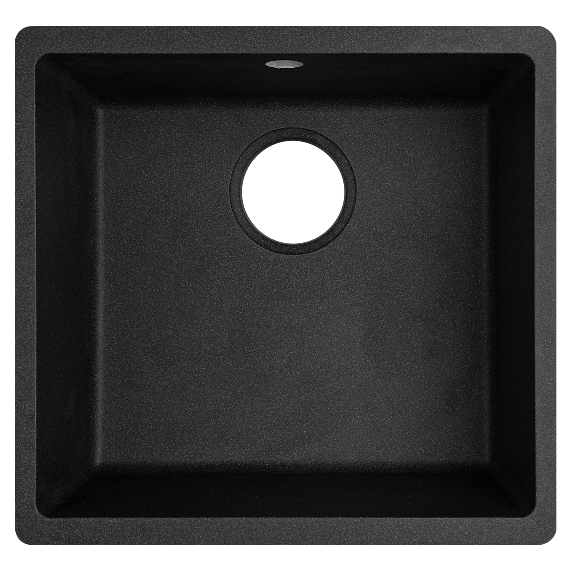 Изображение товара Мойка для кухни под столешницу KONSENSA 44x42 см кварц черный ударопрочная