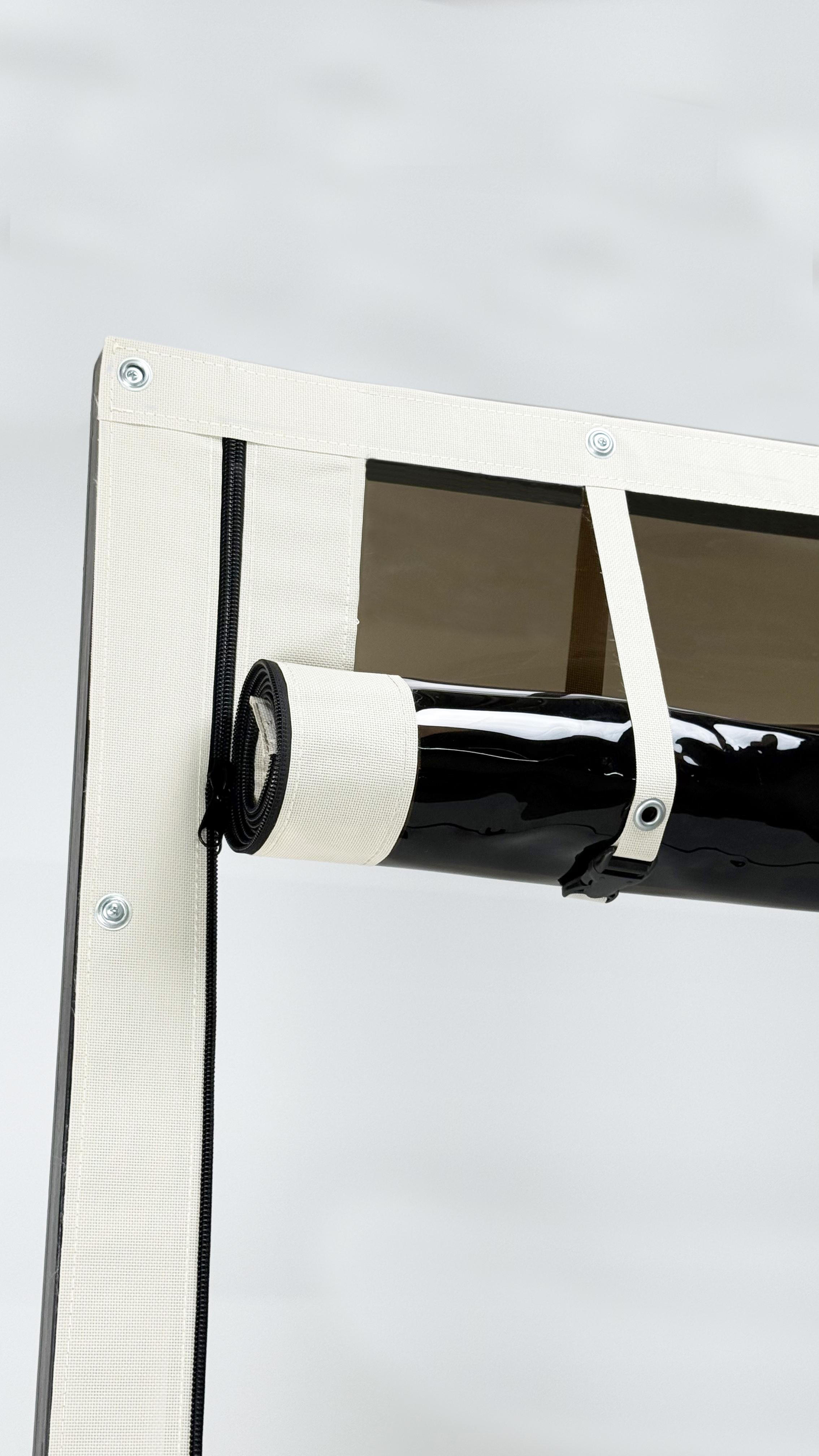 Изображение товара Мягкая дверь SCREEN 1900×950 мм, ПВХ, коричневая окантовка