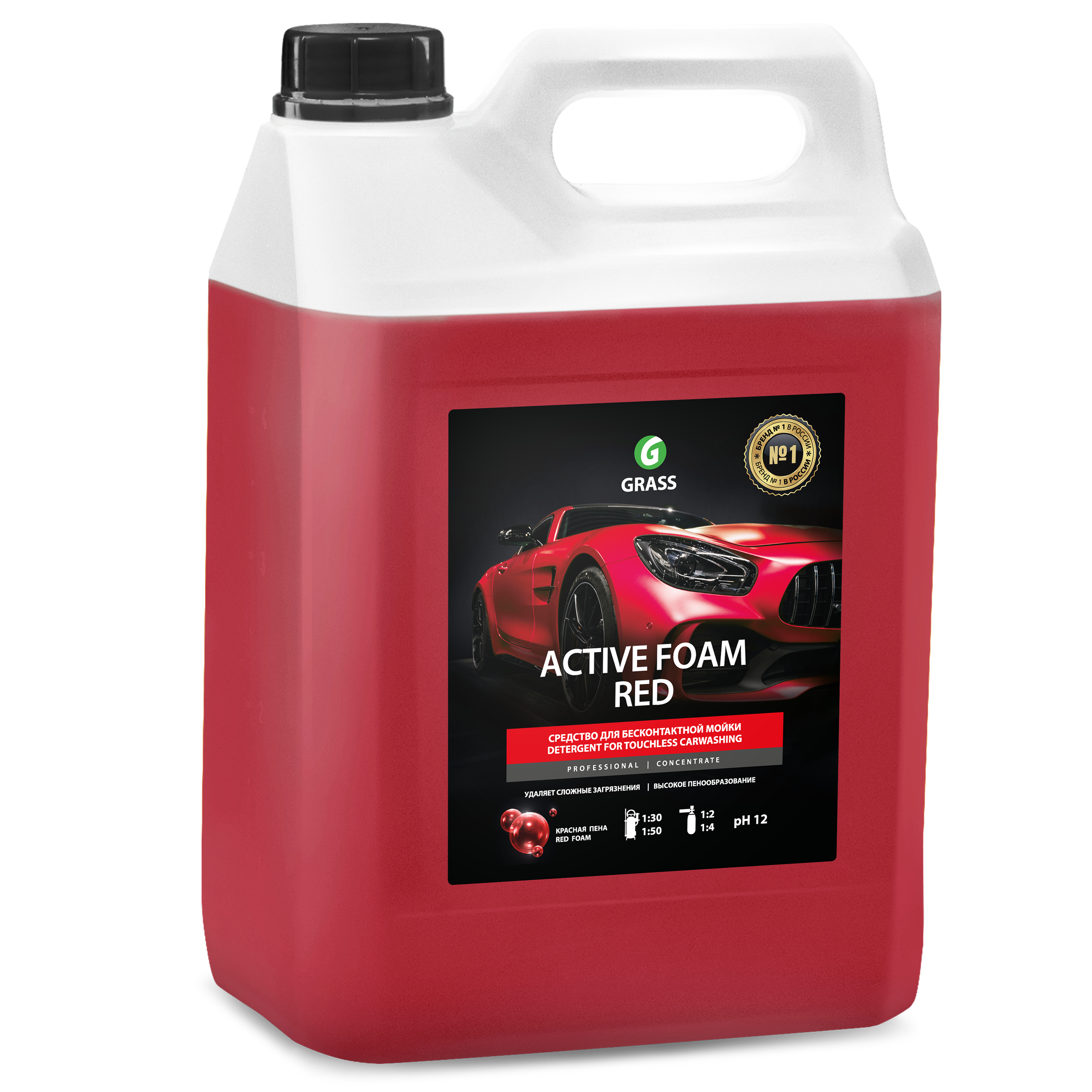 Изображение товара Активная пена Grass Active Foam Red 5.8 кг для бесконтактной мойки автомобиля
