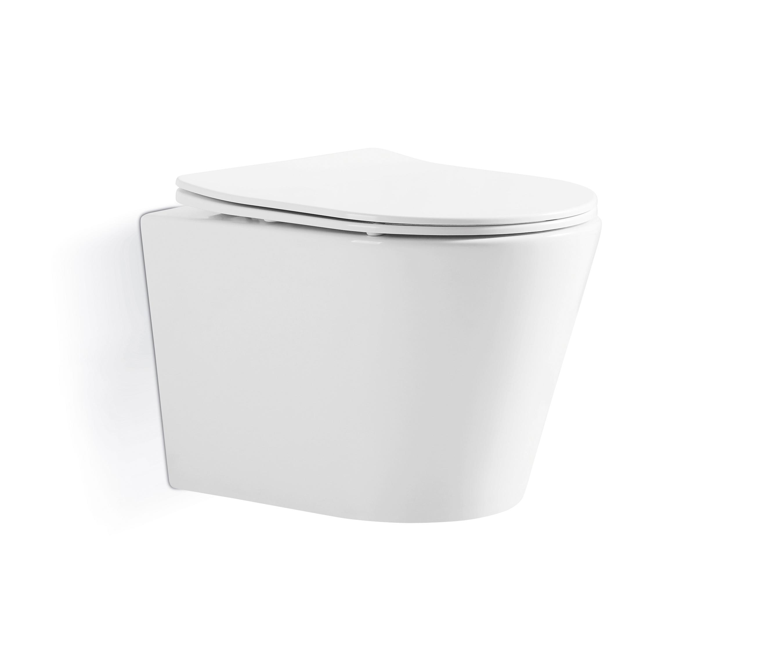 Изображение товара Подвесной унитаз Alcora Stella безободковый с сиденьем микролифт 36 см