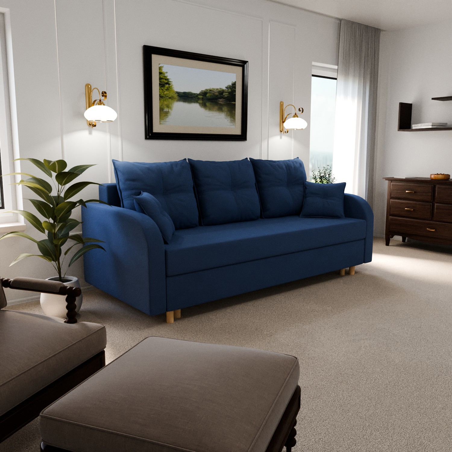 Изображение товара Раскладной диван-кровать Генри YORCOM с механизмом еврокнижка