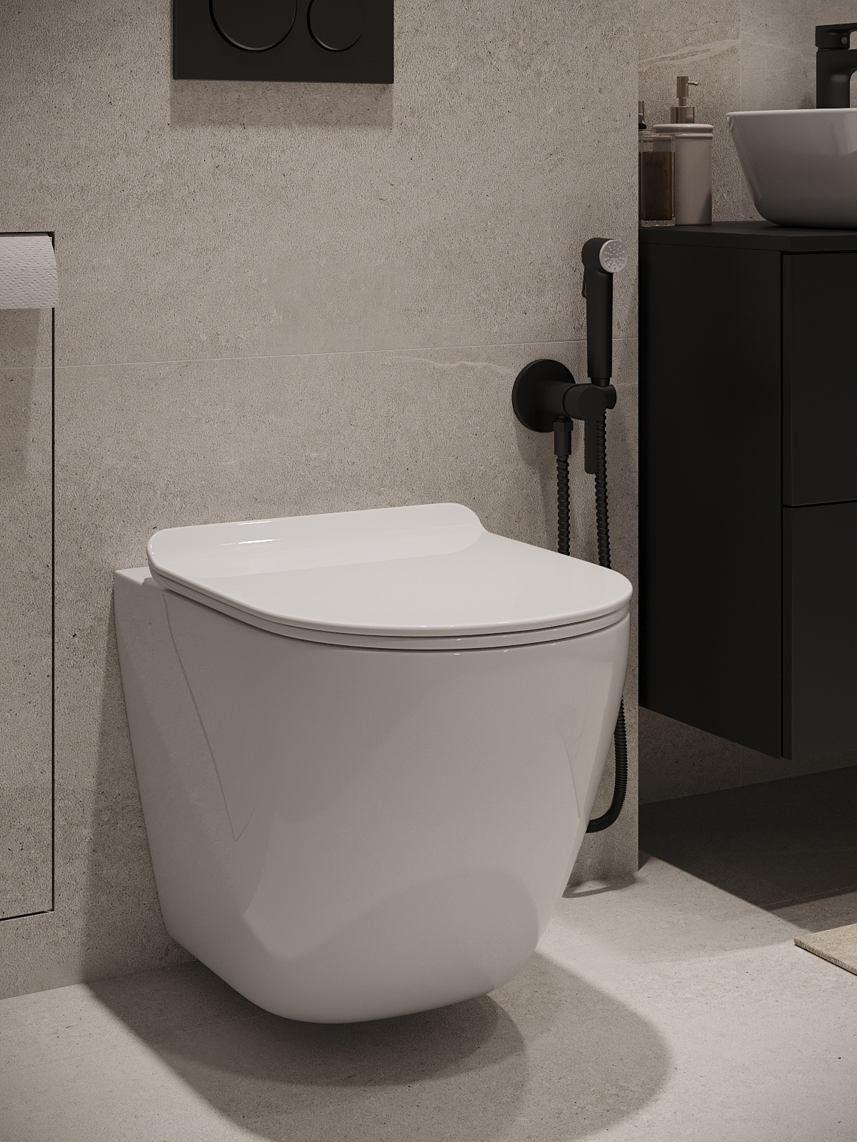 Изображение товара Унитаз подвесной Agger AT09150 безободковый Tornado сиденье с микролифтом