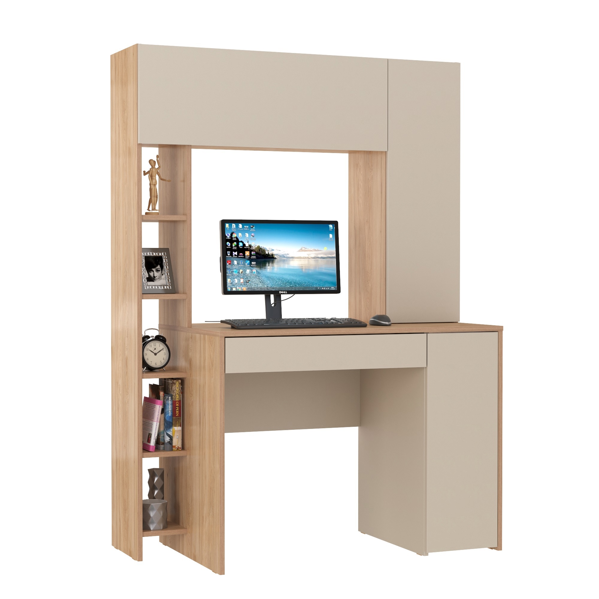 Изображение товара Офисный стол MOBI Комфорт 12.71 118x165x60 см ламинированное ЛДСП