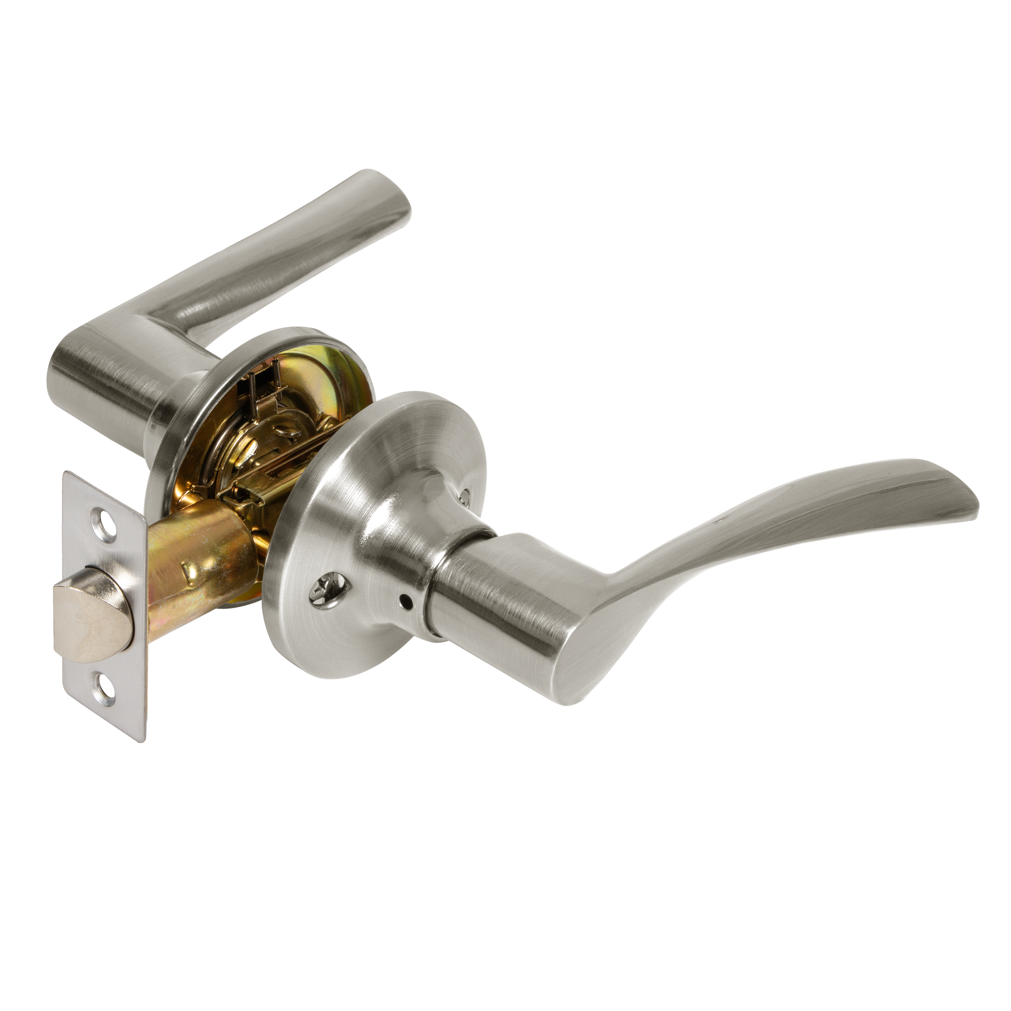 Ручка-защелка без фиксатора цвет никель