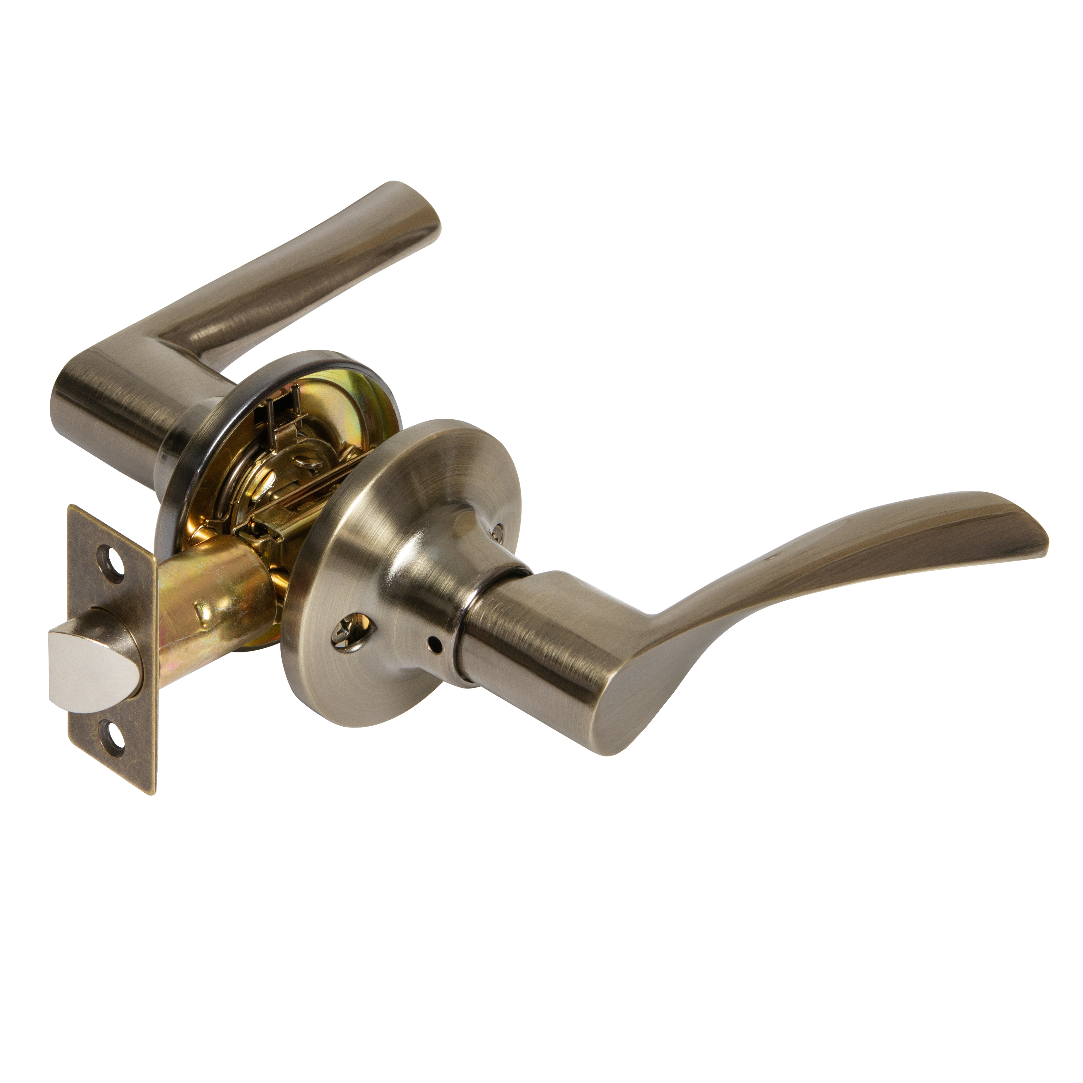 Ручка-защелка без фиксатора цвет бронза